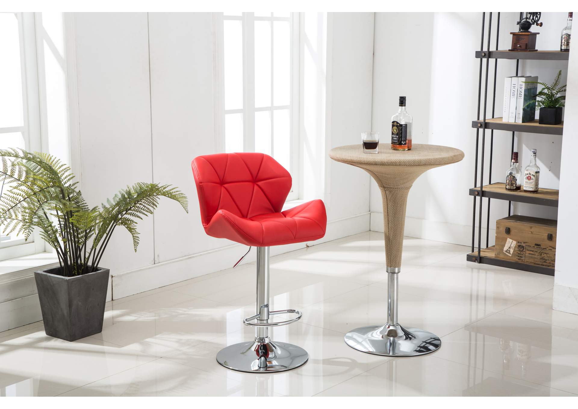 3408S Red Bar Stool 2 In 1 Box image 1