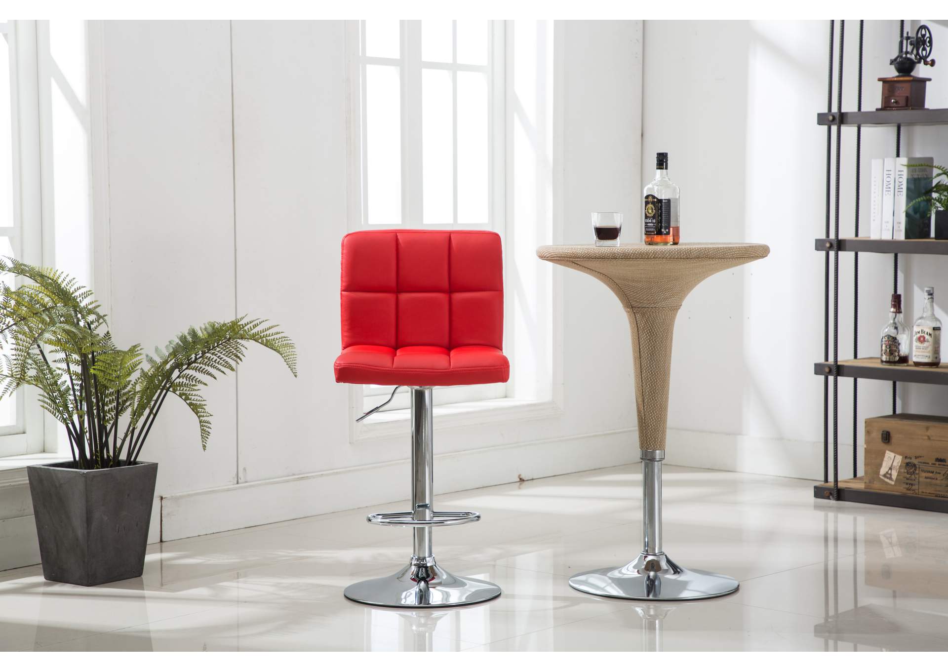 3409S Red Bar Stool 2 In 1 Box image 1