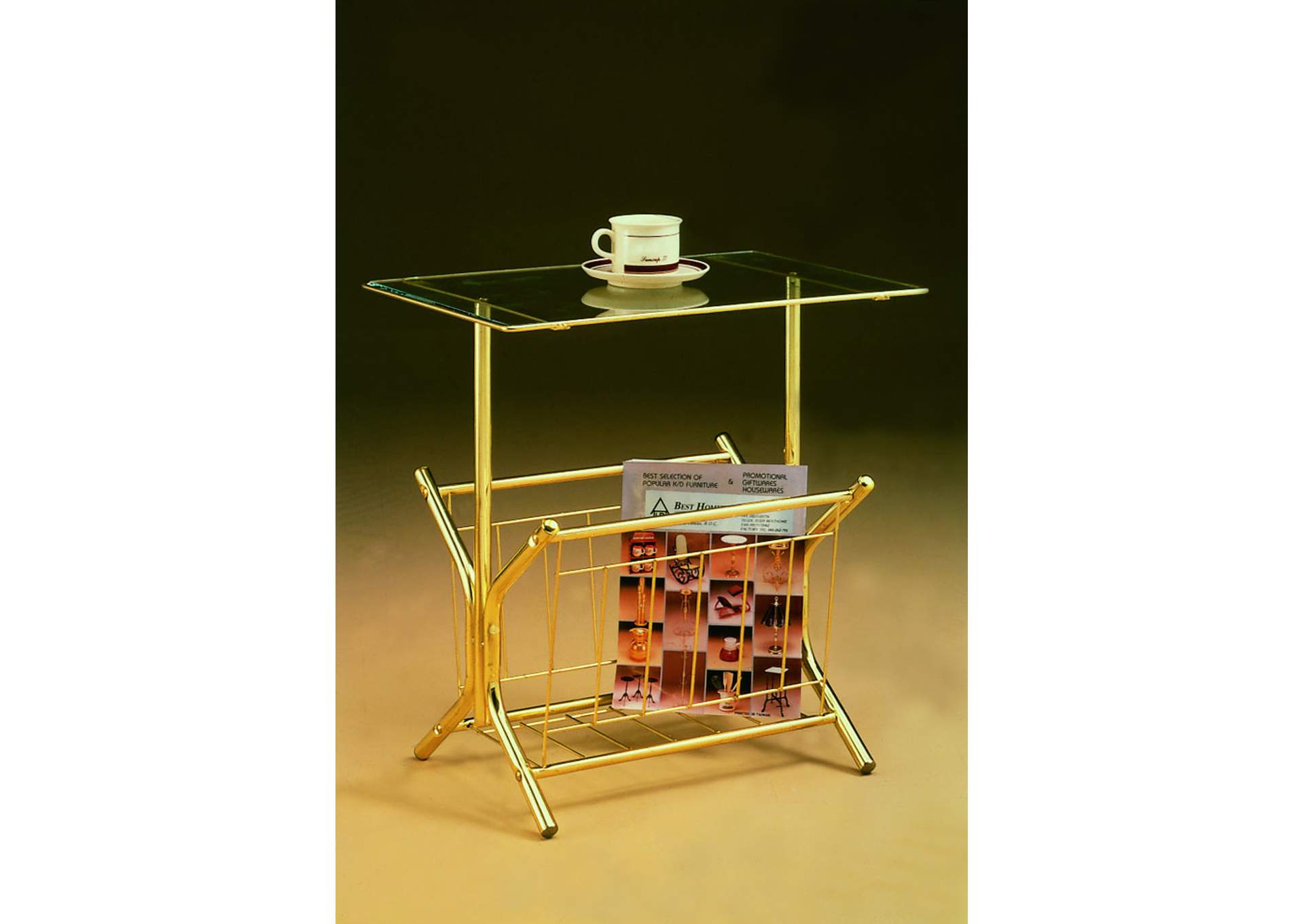 3464 Table Rack Brass image 1