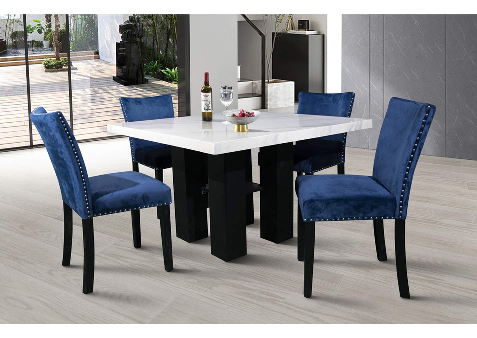 3498 Blue Pub Chair 2 In 1 Box