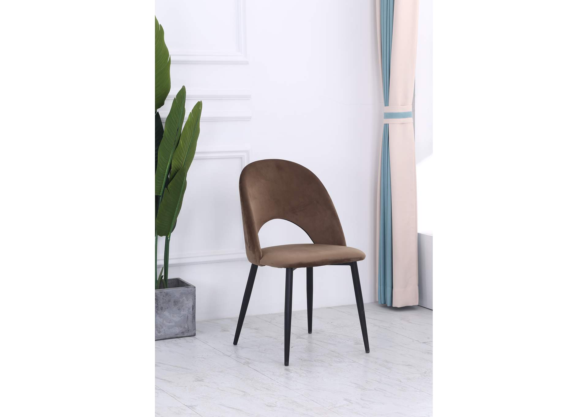 C005D Brown Dining Chair 2-In-1Box image 1