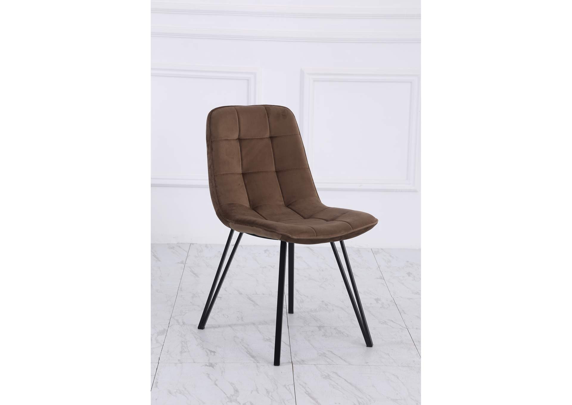 C006D Brown Dining Chair 2-In-1Box image 1