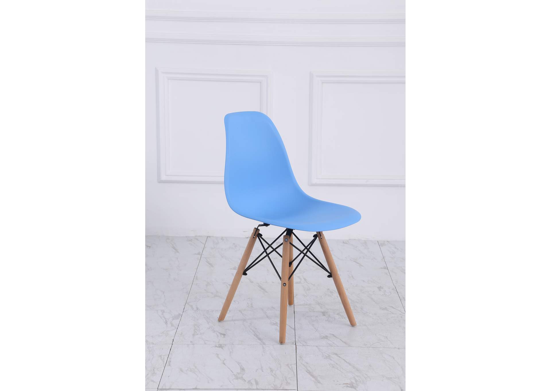 C007U Blue Dining Chair 4-In-1Box image 1