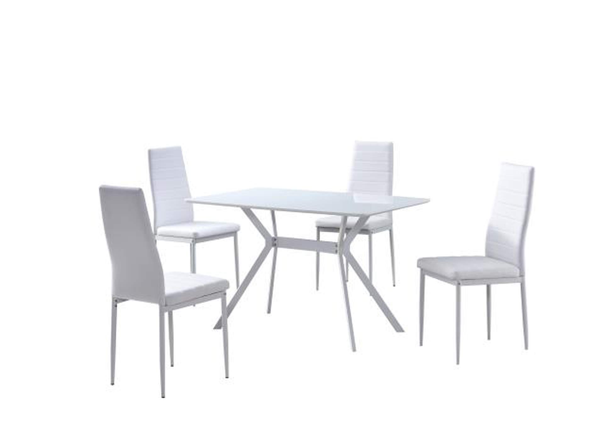 D2228W - 5 In 1 5 Piece Dining Set Black 5 In 1 image 1