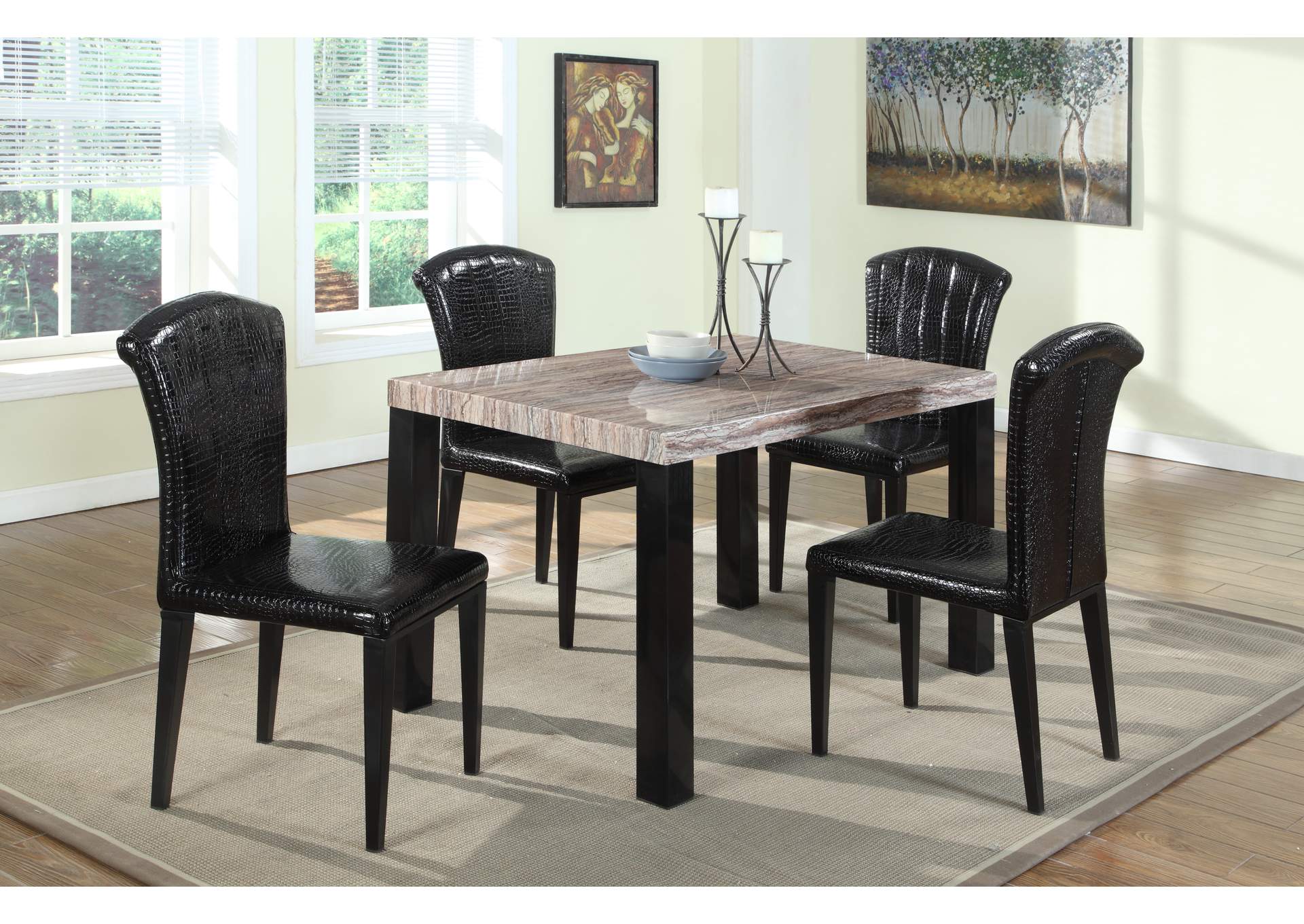 D2727Br Brown Dining Table image 1