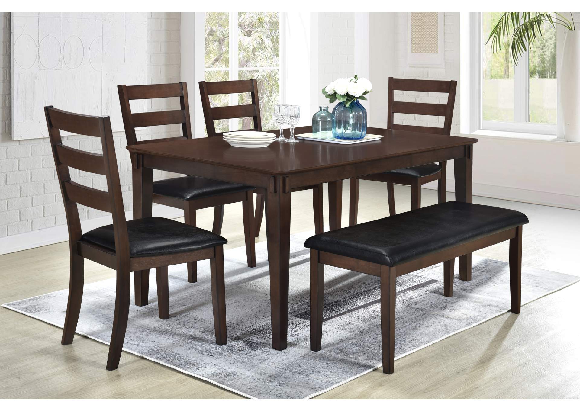 D3337 6 Piece Wooden Dinette 6 In 1 image 1
