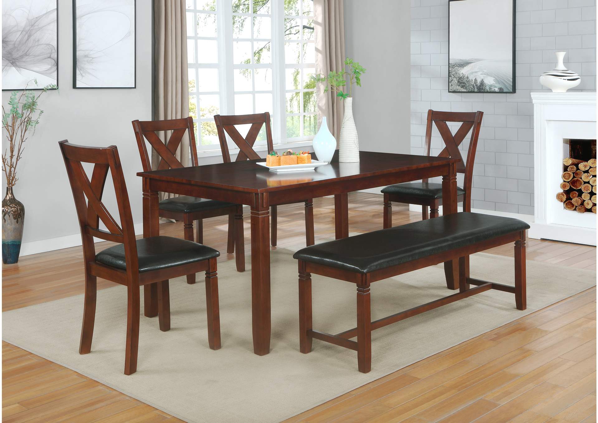 D3338 - 6 In 1 6 Piece Cappuccino Dining Set 6 In 1 image 1