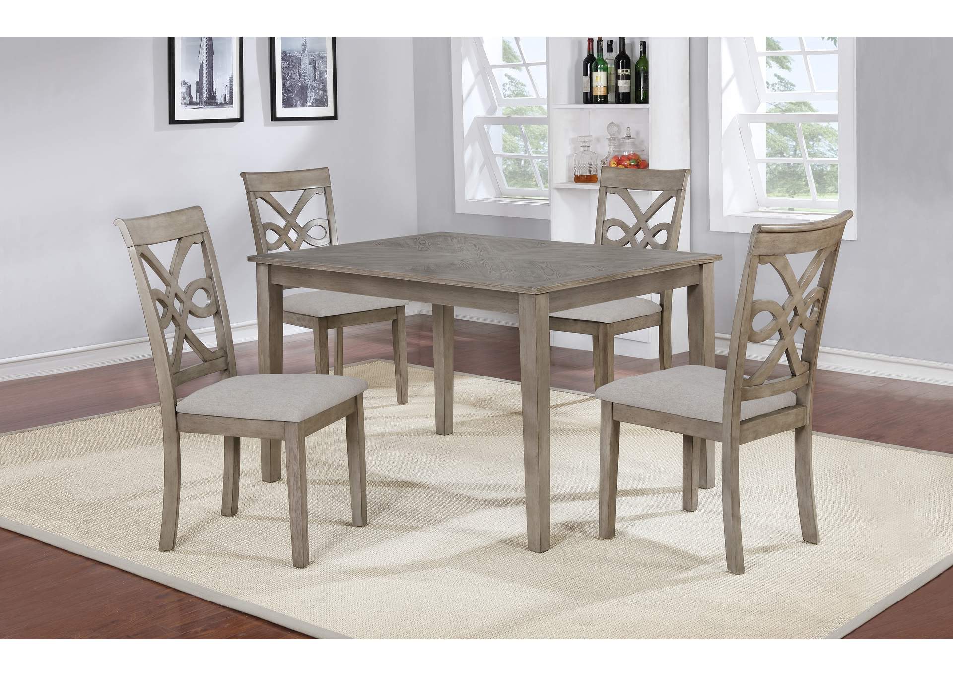 D3599 5 Piece Dining Set 5 In 1 image 1