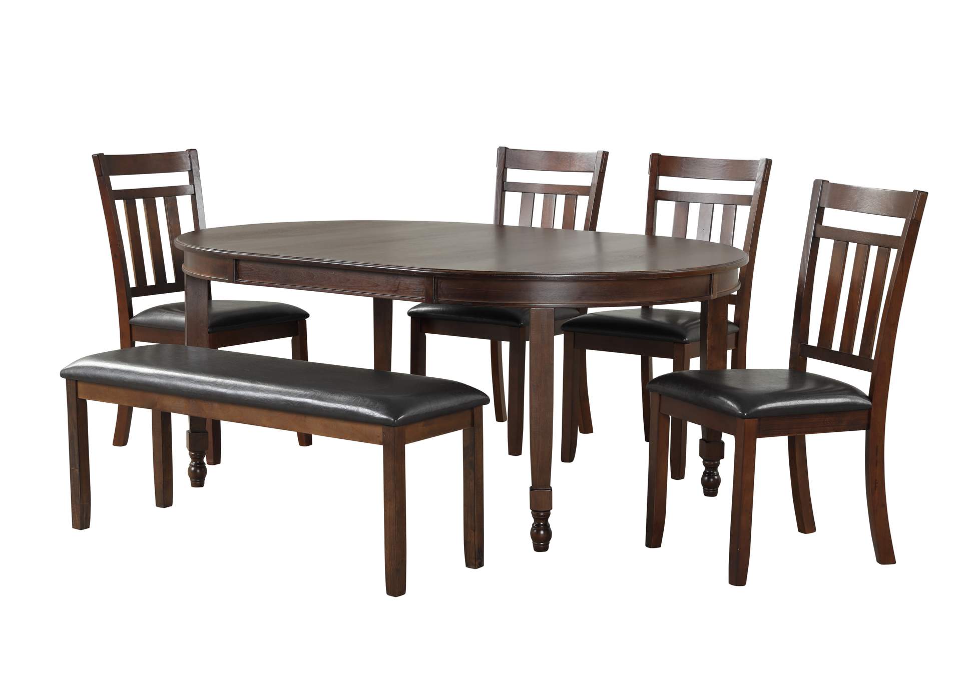 D4040D Walnut Dining Bench image 1