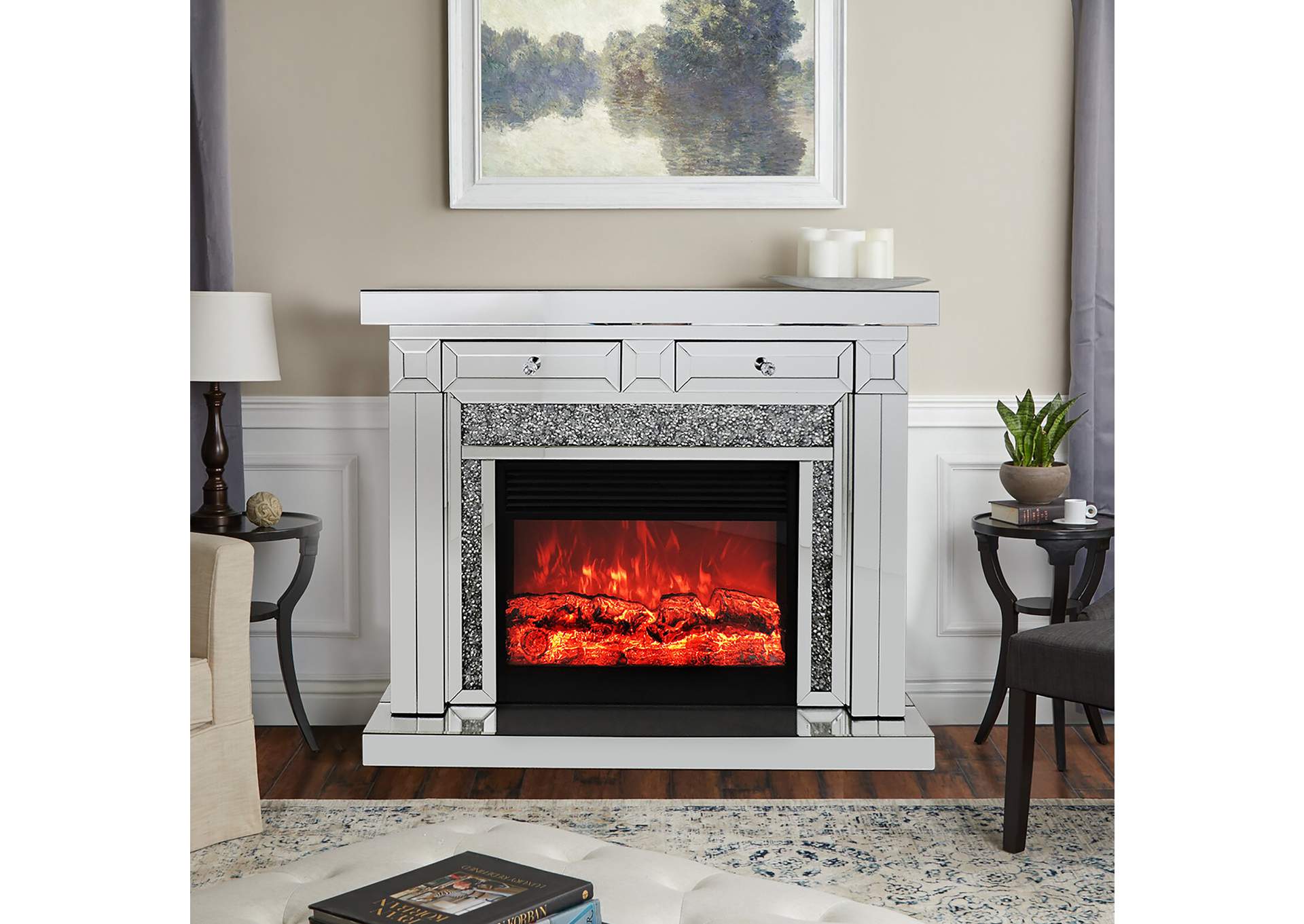 F0001 Fireplace With Heater image 1