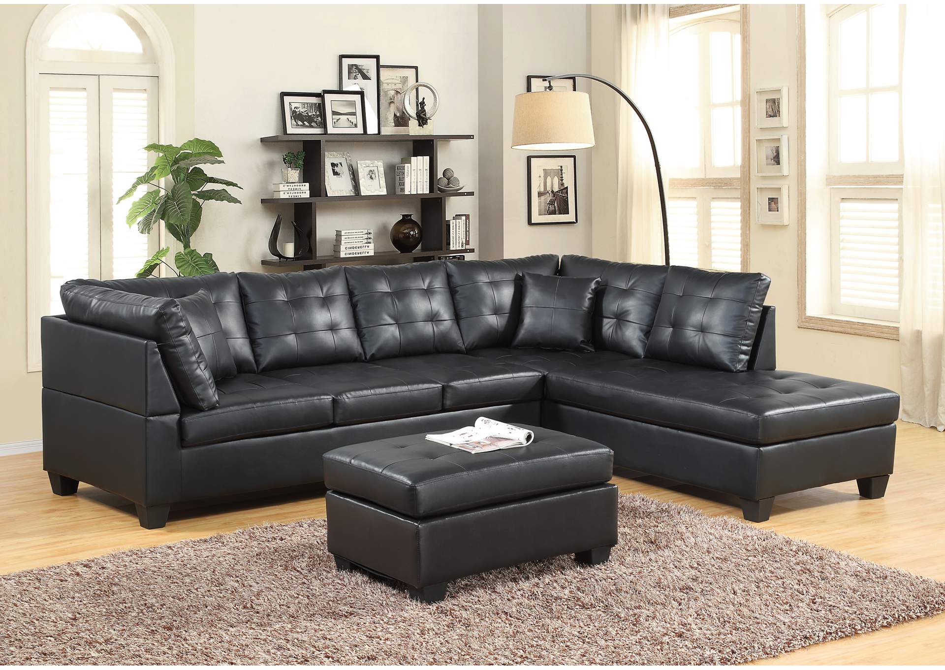 U5020 Black Sectional
