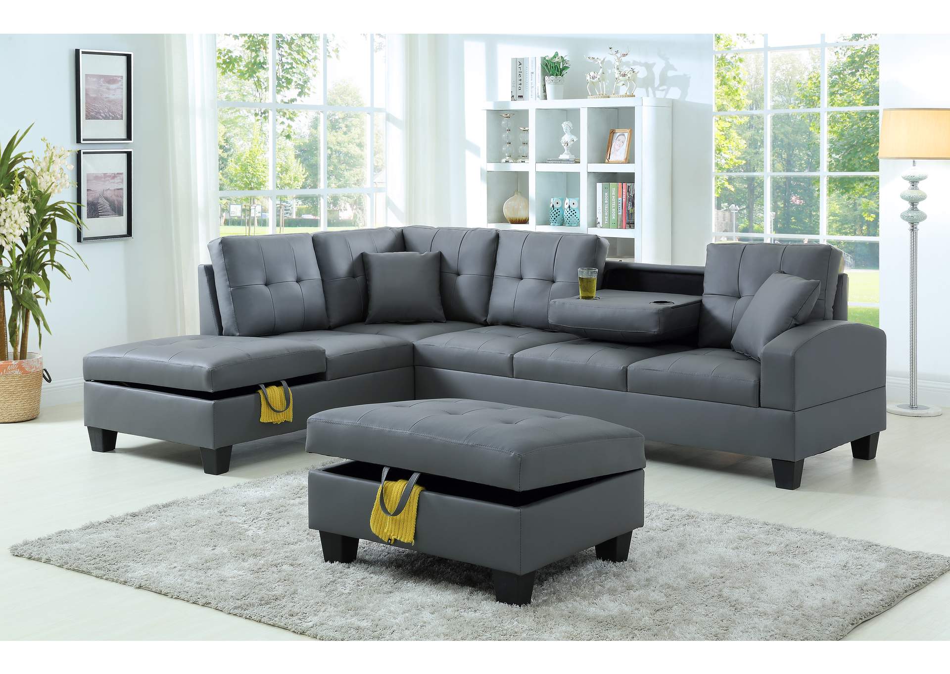 U5100 Gray Sectional