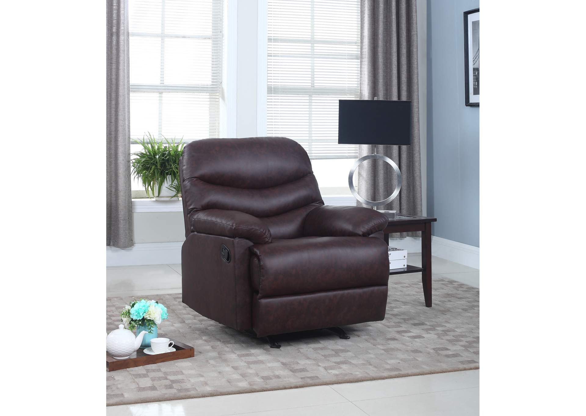 U700D Brown Recliner image 1
