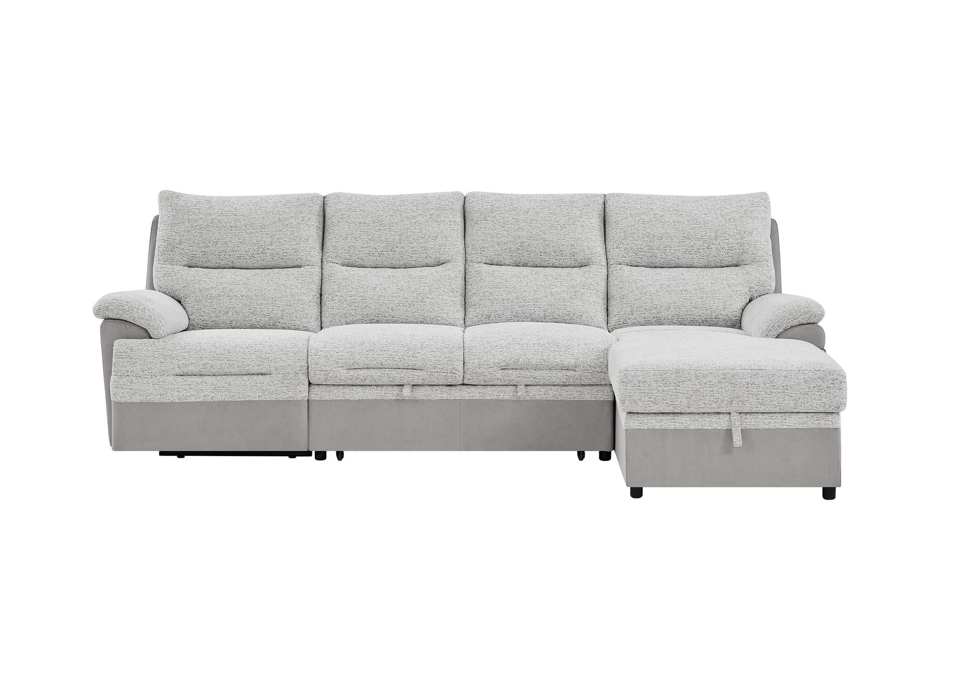 U3822 GREY - ICE LOVESEAT WITH PULL OUT BED image 1