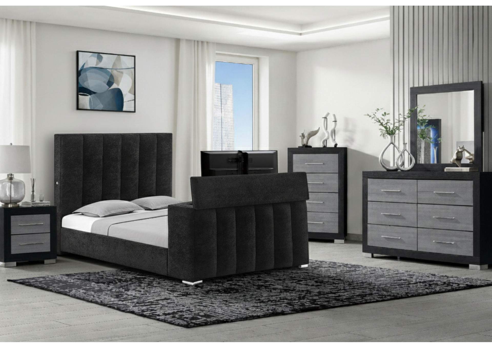 SERENITY - EMMA ONYX KING BED GROUP image 1