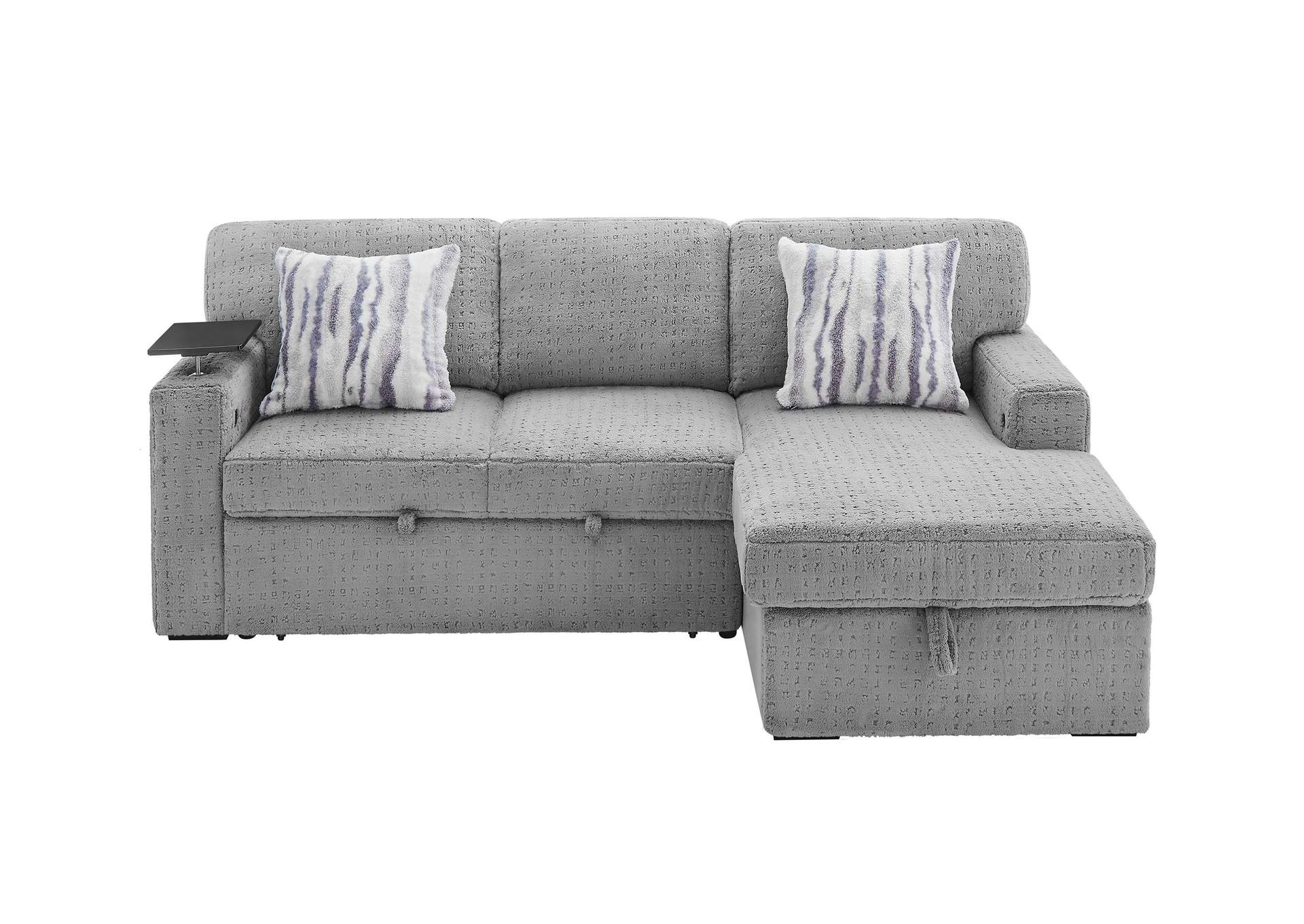 U0214 GREY SOFA BED image 1
