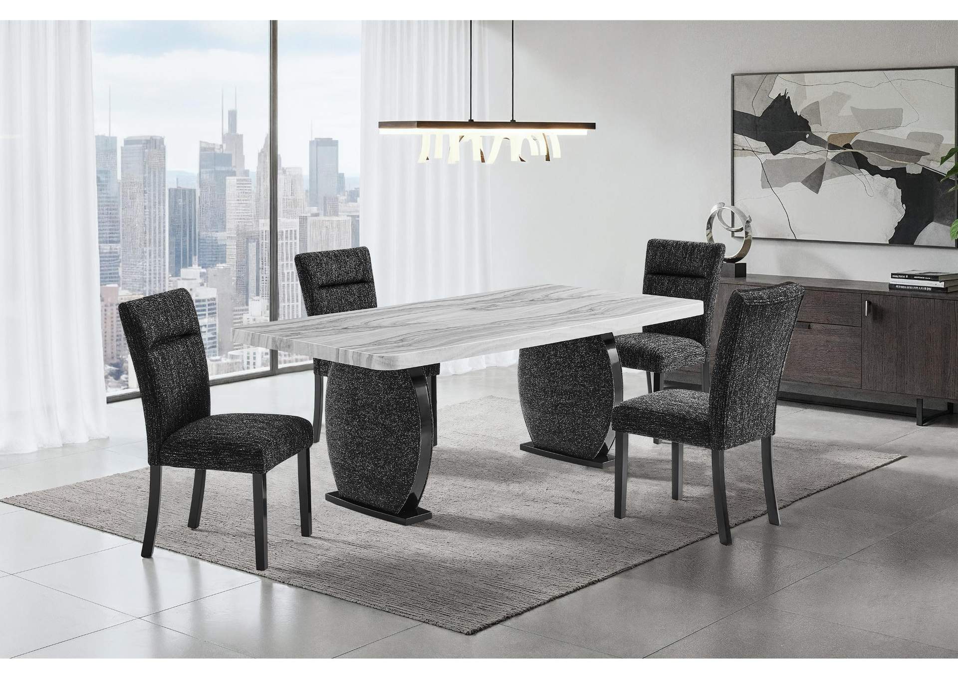 D2502 DINING TABLE AND 8 DINING CHAIRS image 1