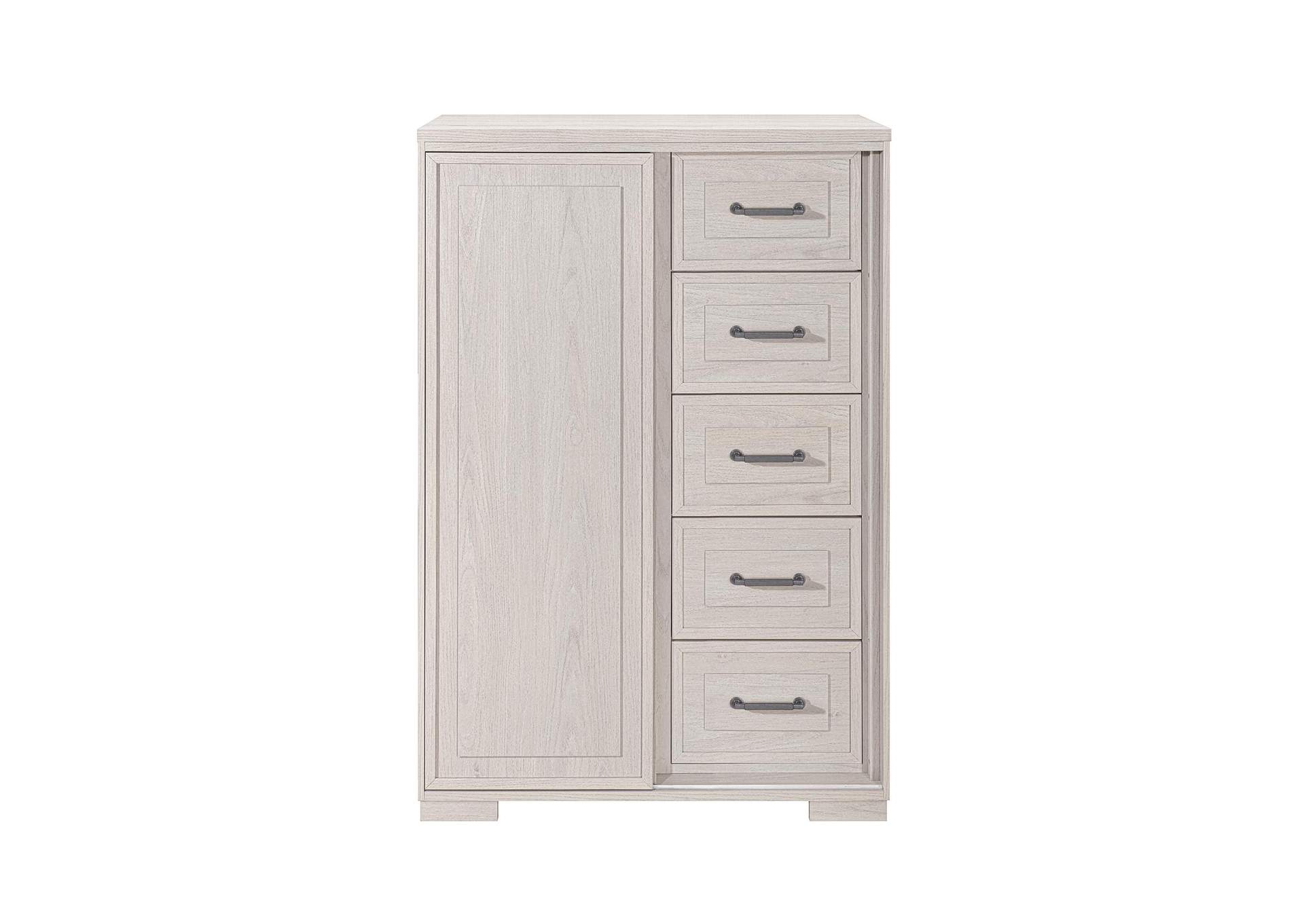 CLARA BEIGE SLIDING DOOR CHEST image 1