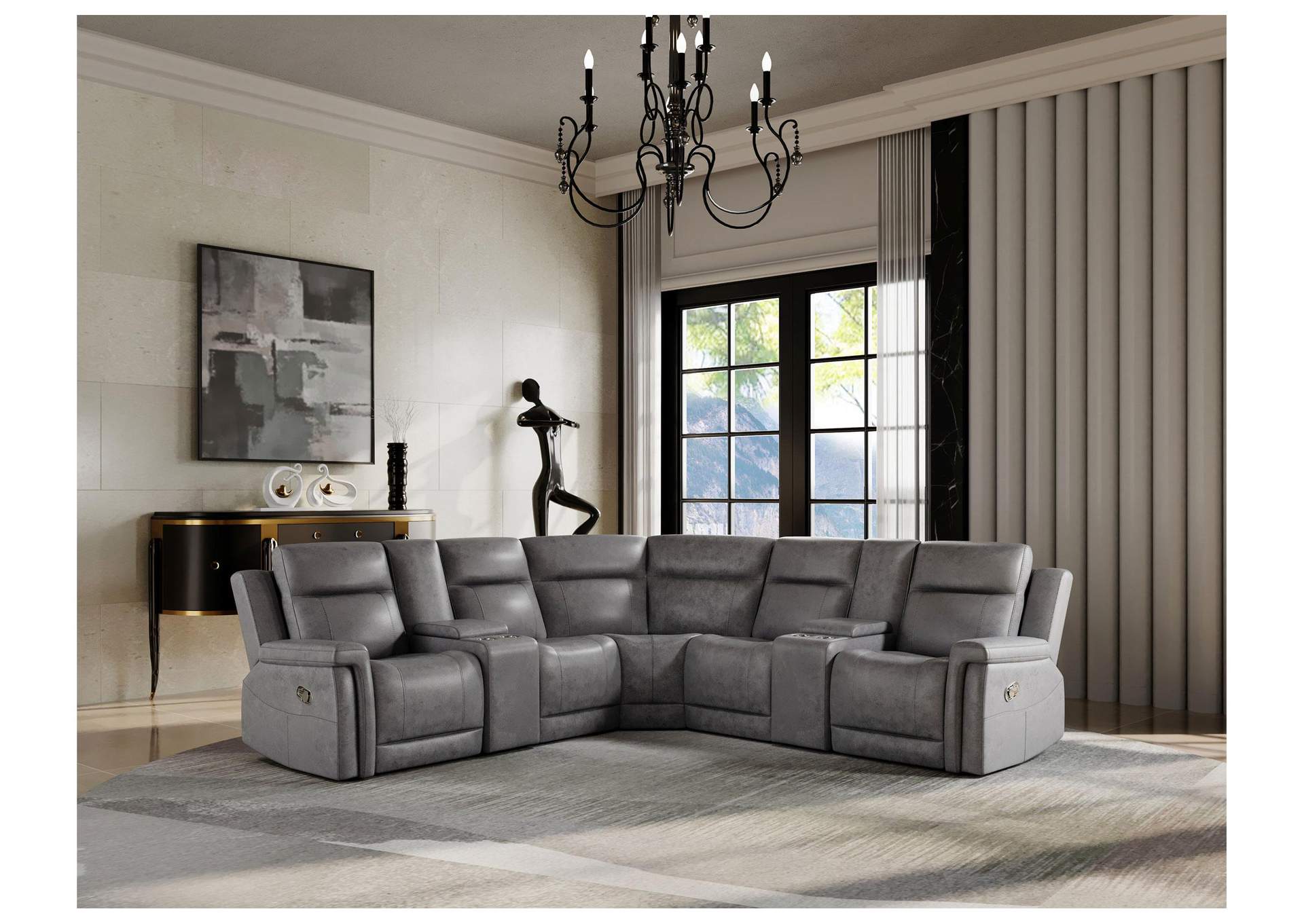 U1797 Greige Sectional image 1