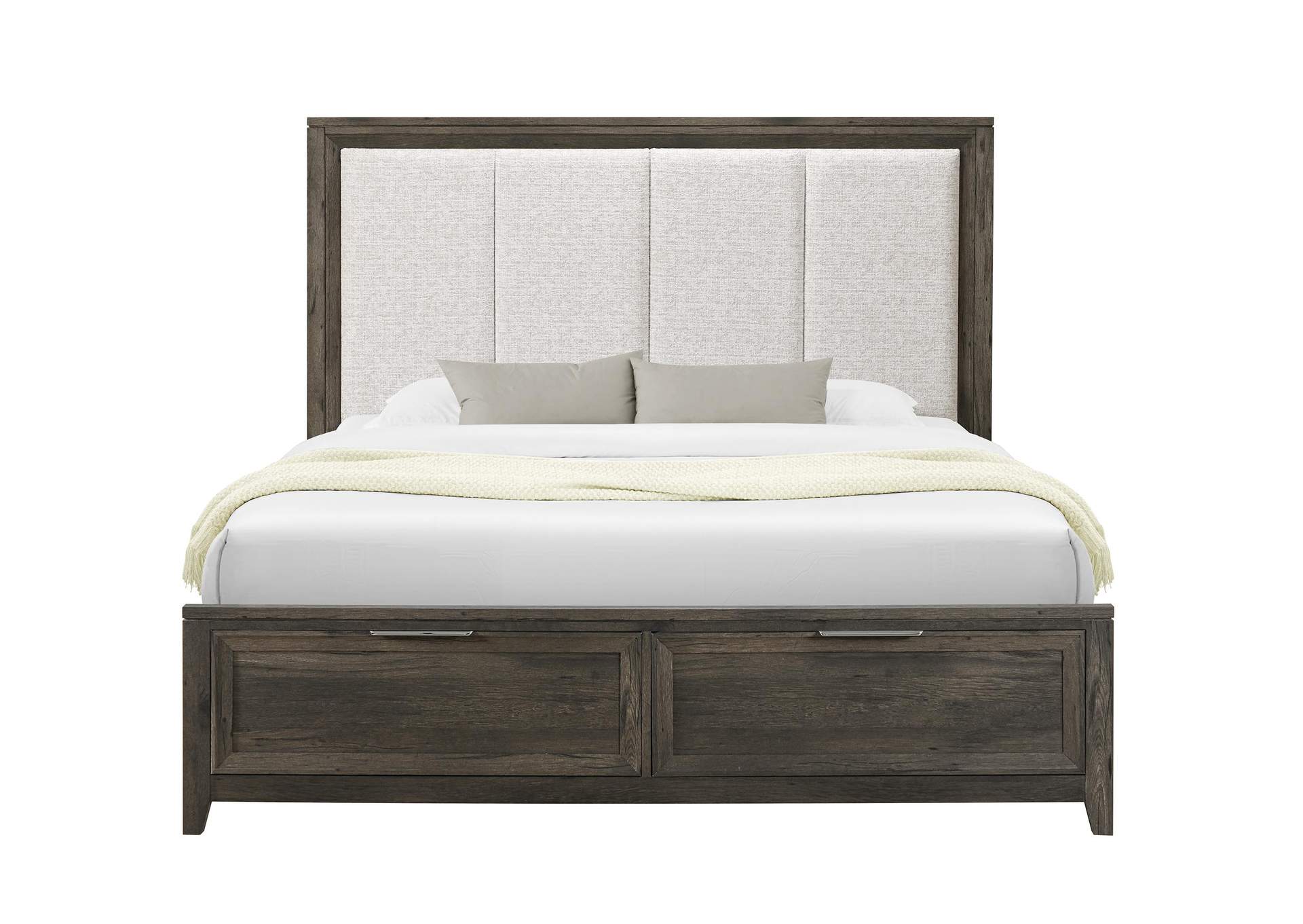 MARIAH DARK BROWN KING BED image 1