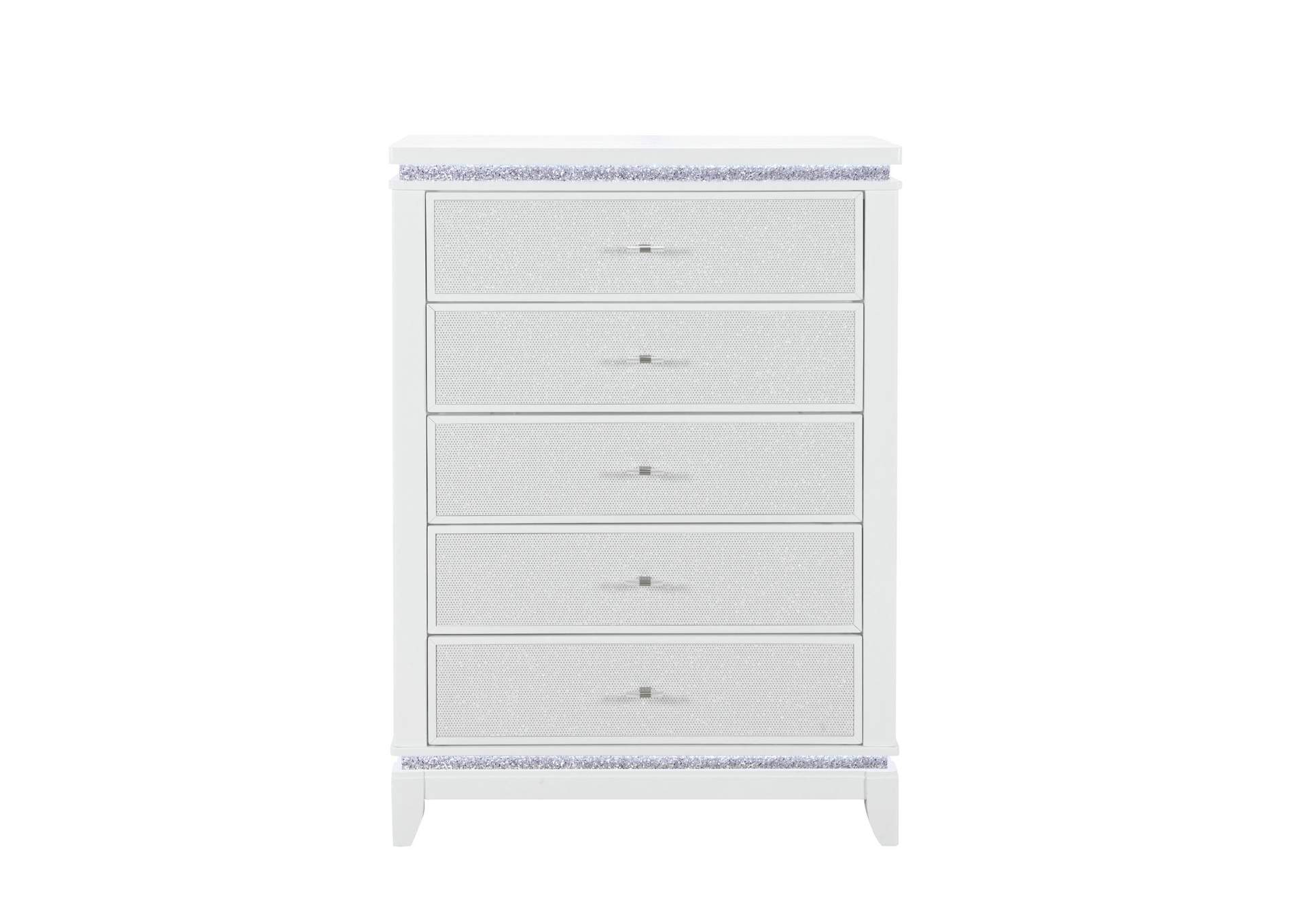 ALINA WHITE CHEST WITH LED image 1