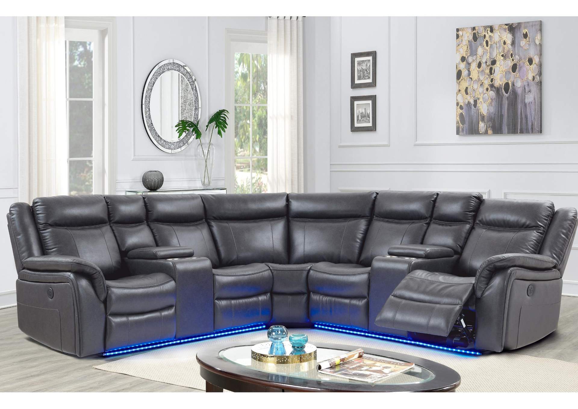 UM02 BLANCHE CHARCOAL SECTIONAL image 1