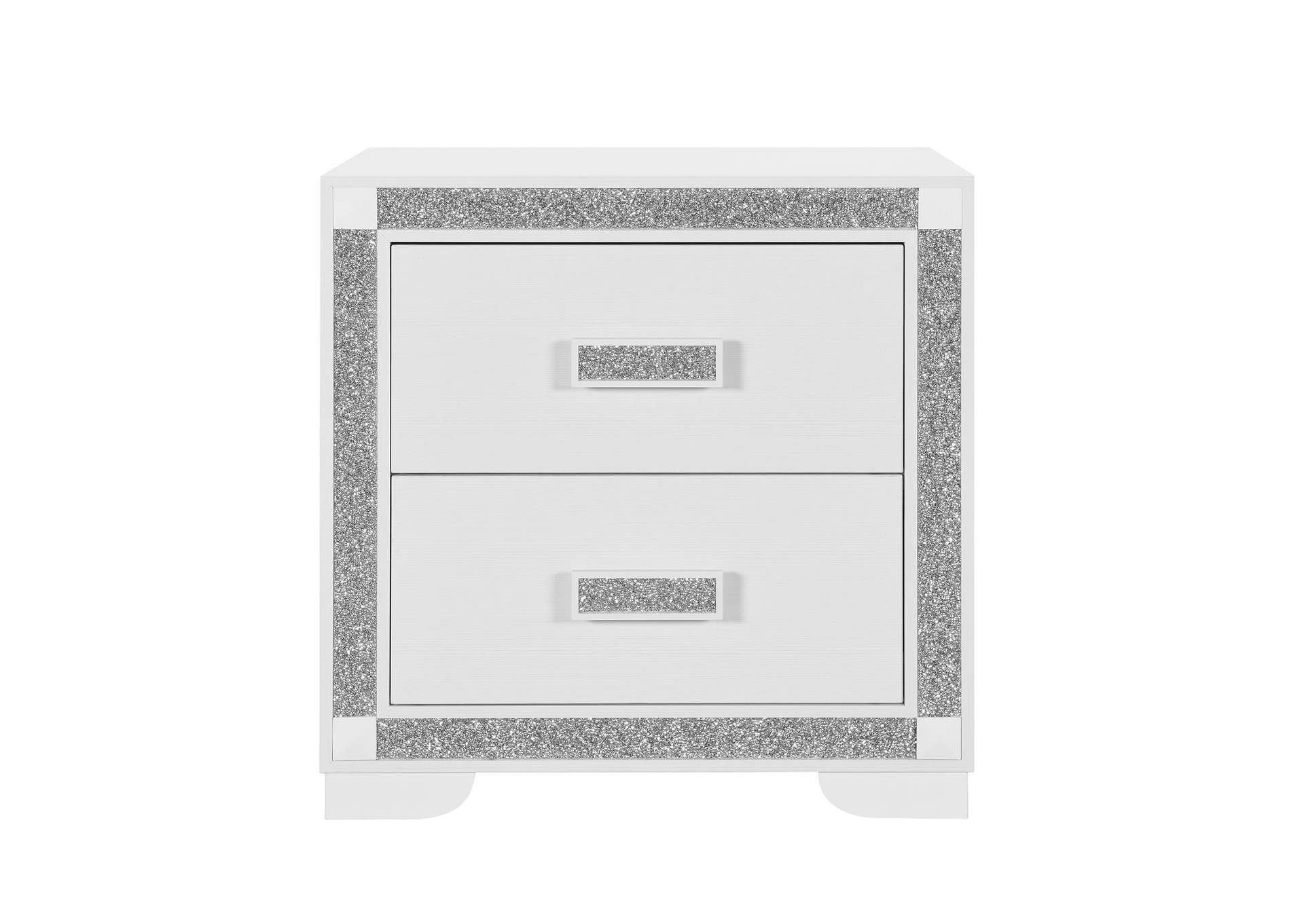 SOLEIL WHITE NIGHTSTAND image 1