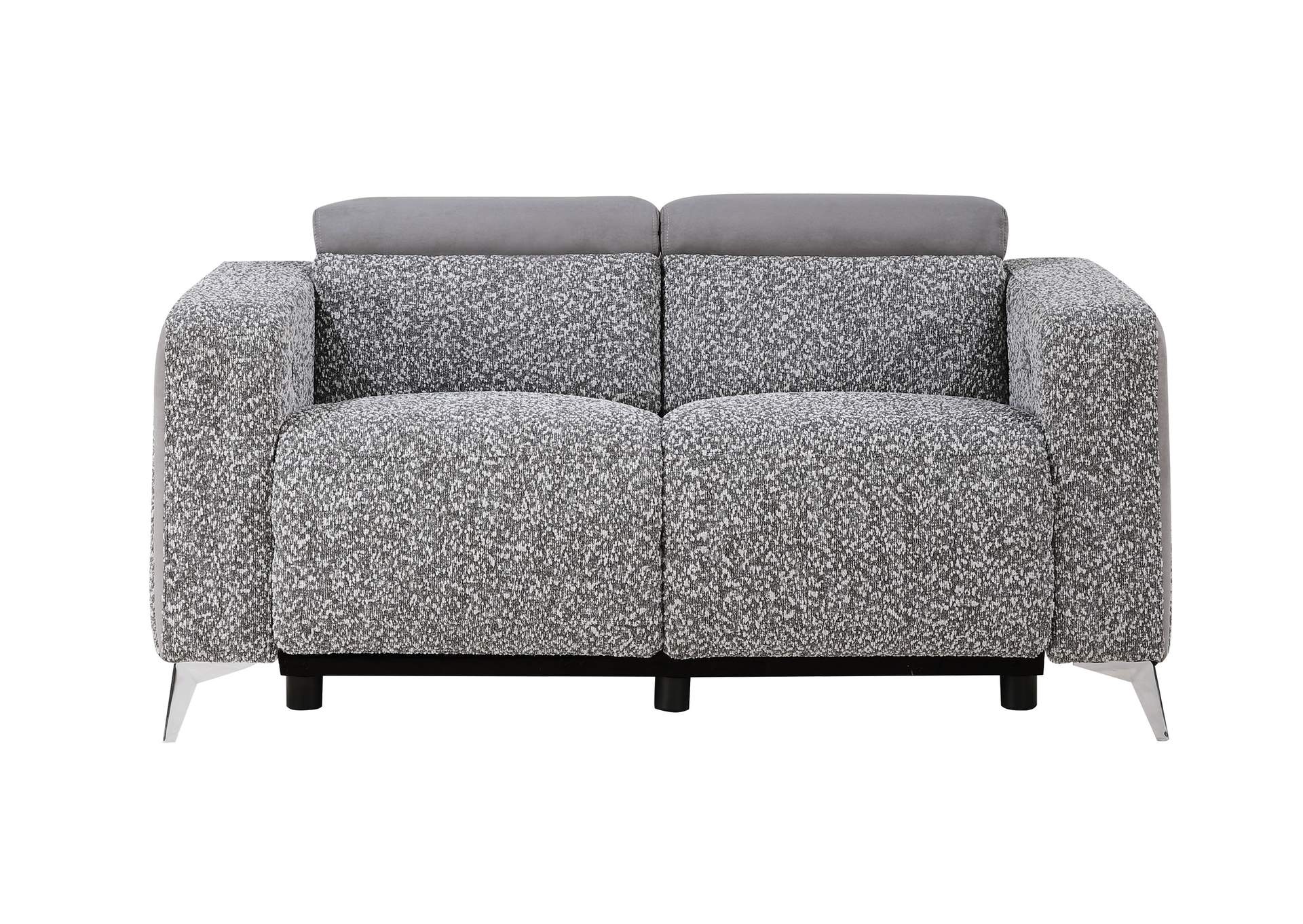 U8521 TAUPE - DARK GREY 36 POWER RECLINING LOVESEAT image 1