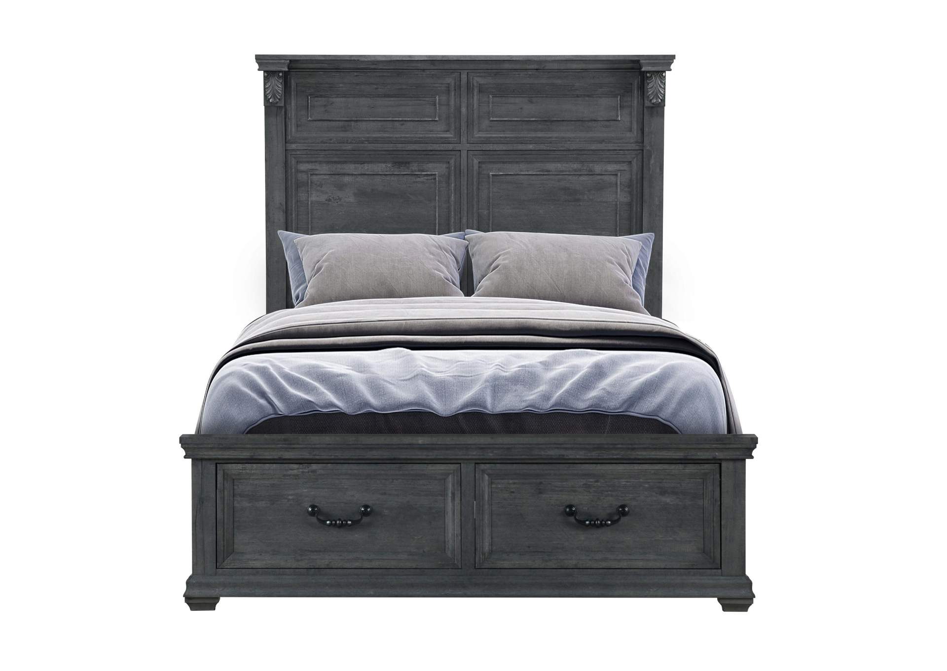 Tatum Grey Queen Bed With Storage image 1
