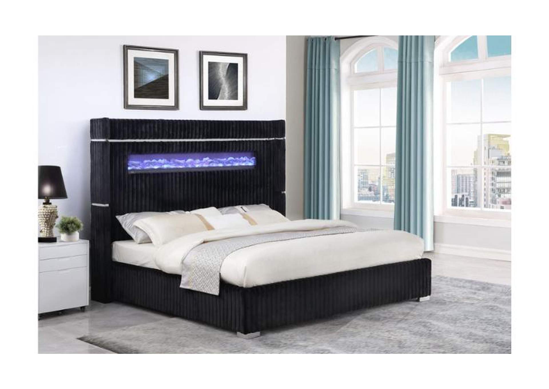 2215 BLACK KING BED image 1