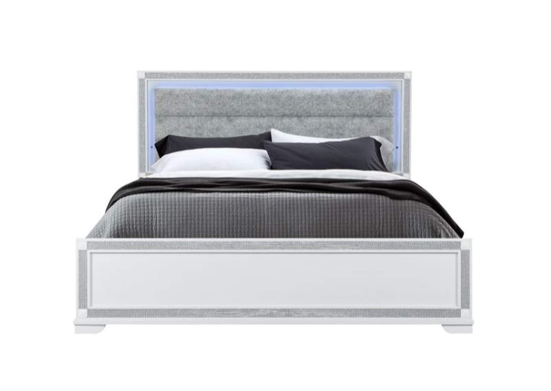 SOLEIL WHITE KING BED image 1