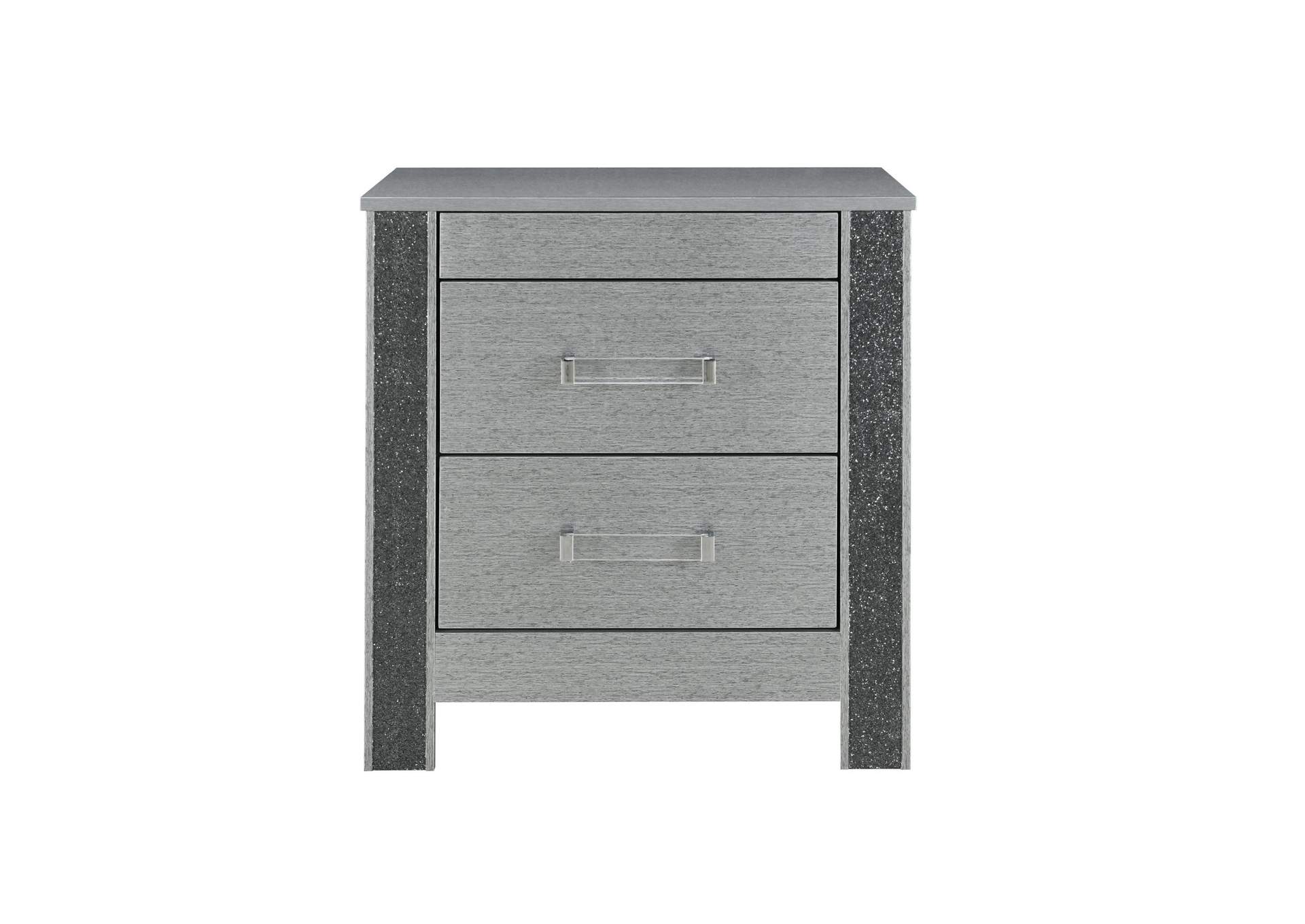 Logan Silver Nightstand image 1