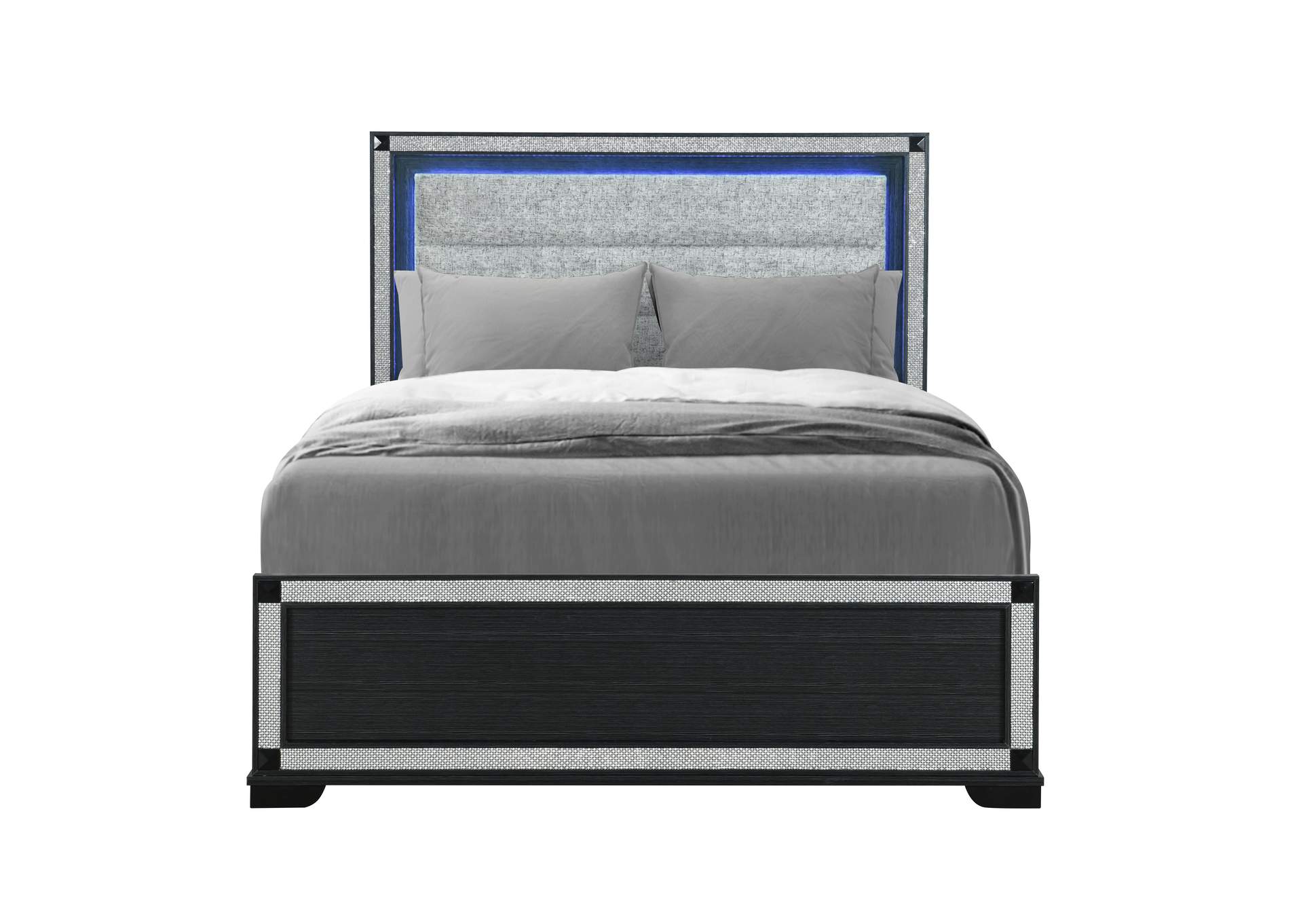 SOLEIL CHARCOAL QUEEN BED image 1