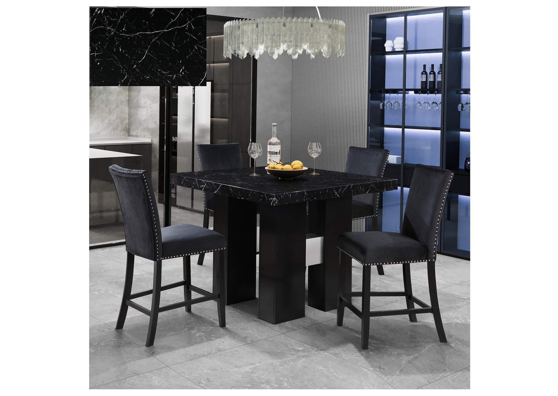 D04 Black Bar Table + D04Bs image 1