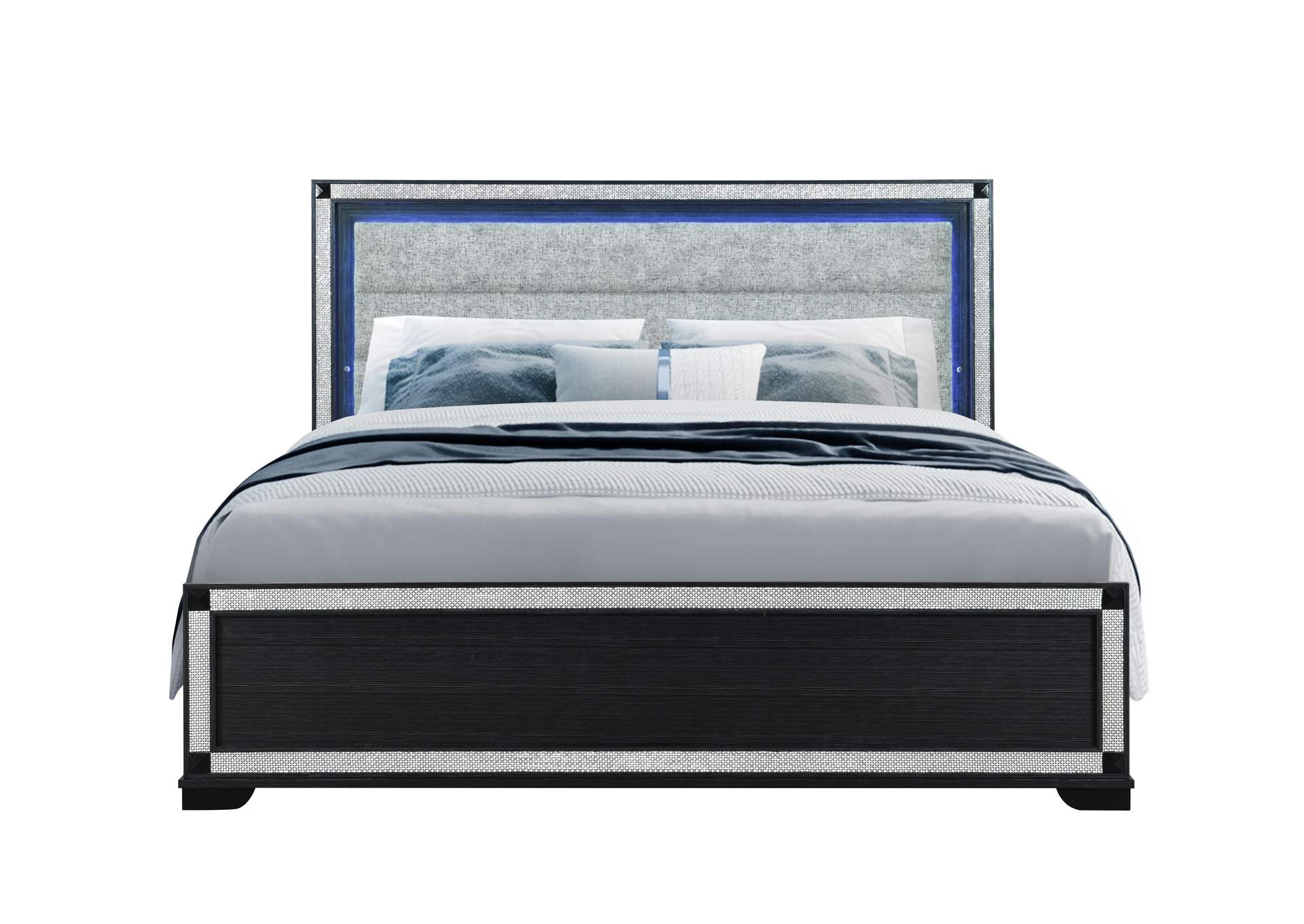 SOLEIL CHARCOAL KING BED image 1
