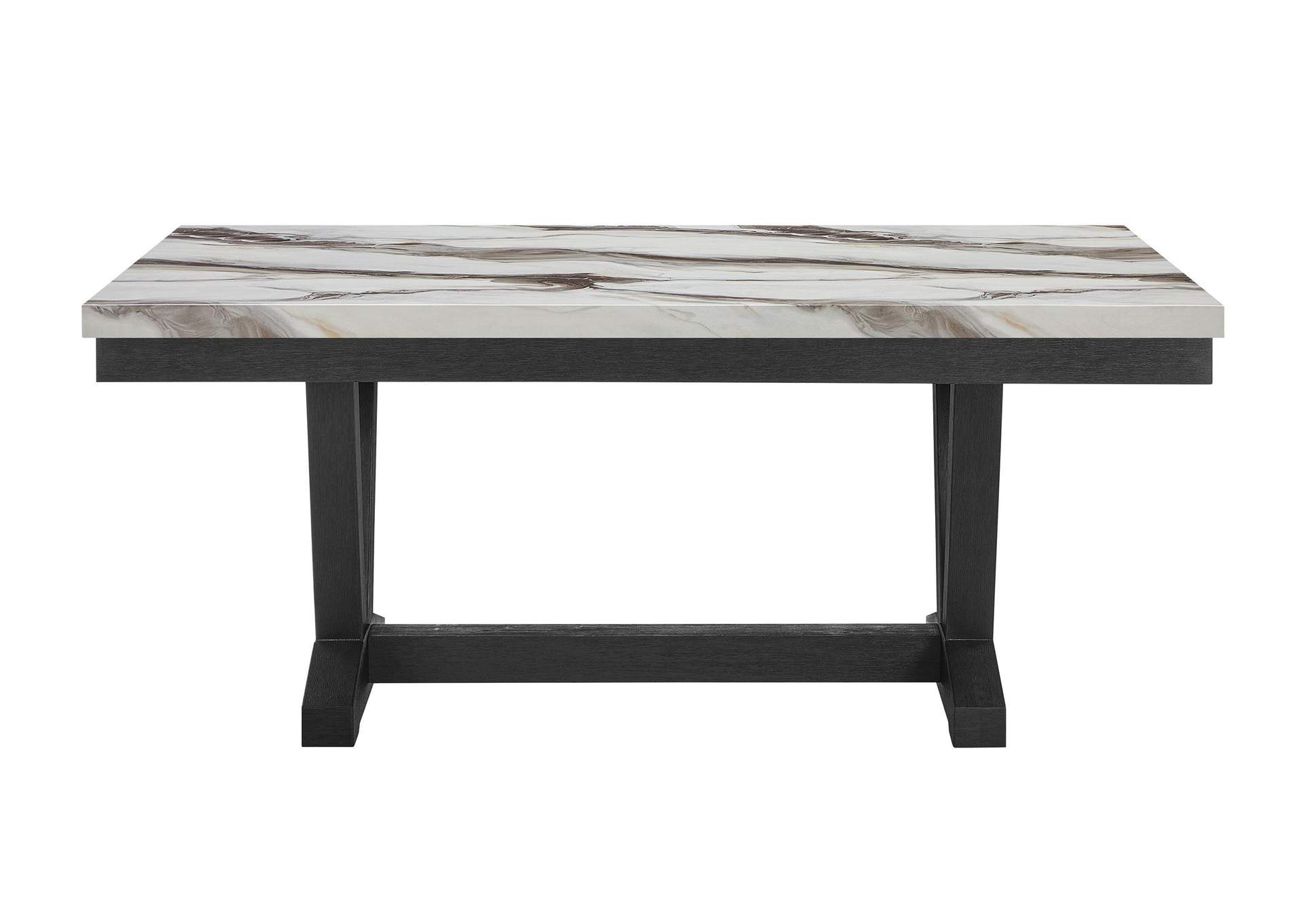 D1319 Black - White Dining Table image 1