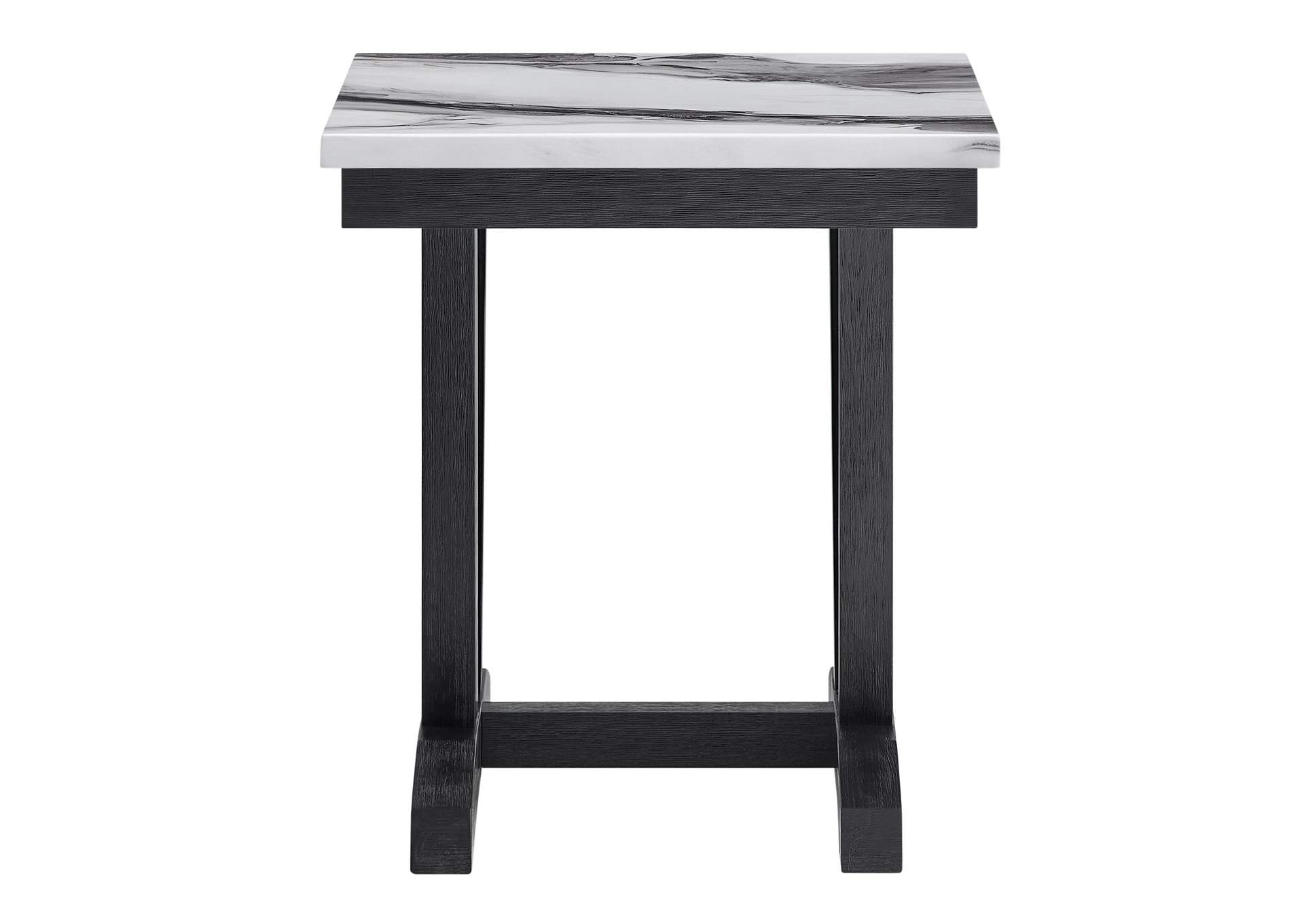 T1319 Blk - Wht End Table image 1
