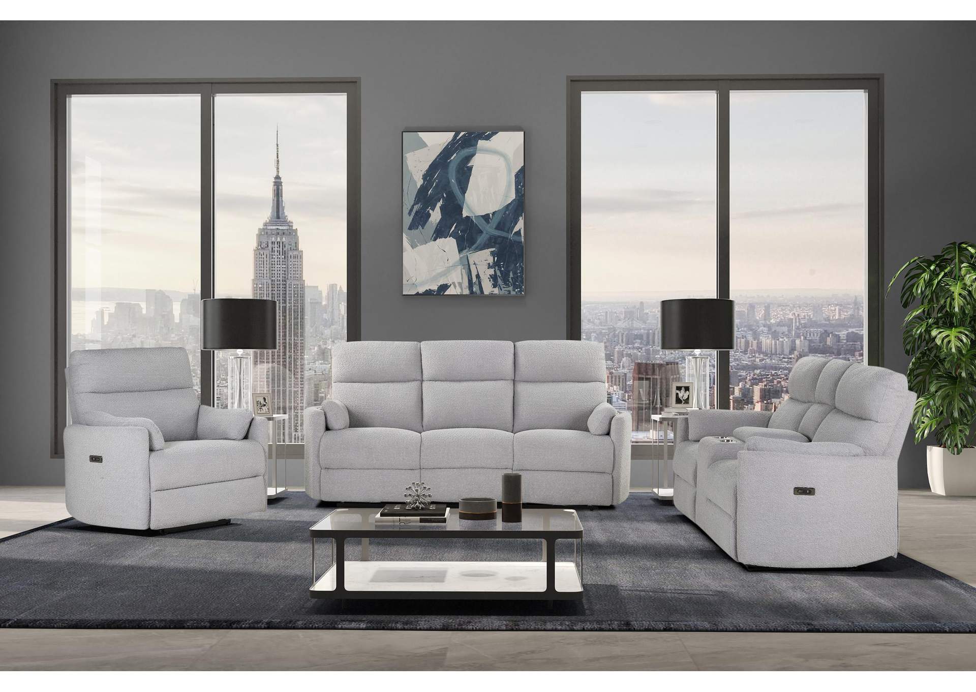 U8571 DOLPHIN POWER REC SOFA - POWER CONSOLE REC LOVESEAT - POWER RECLINER image 1