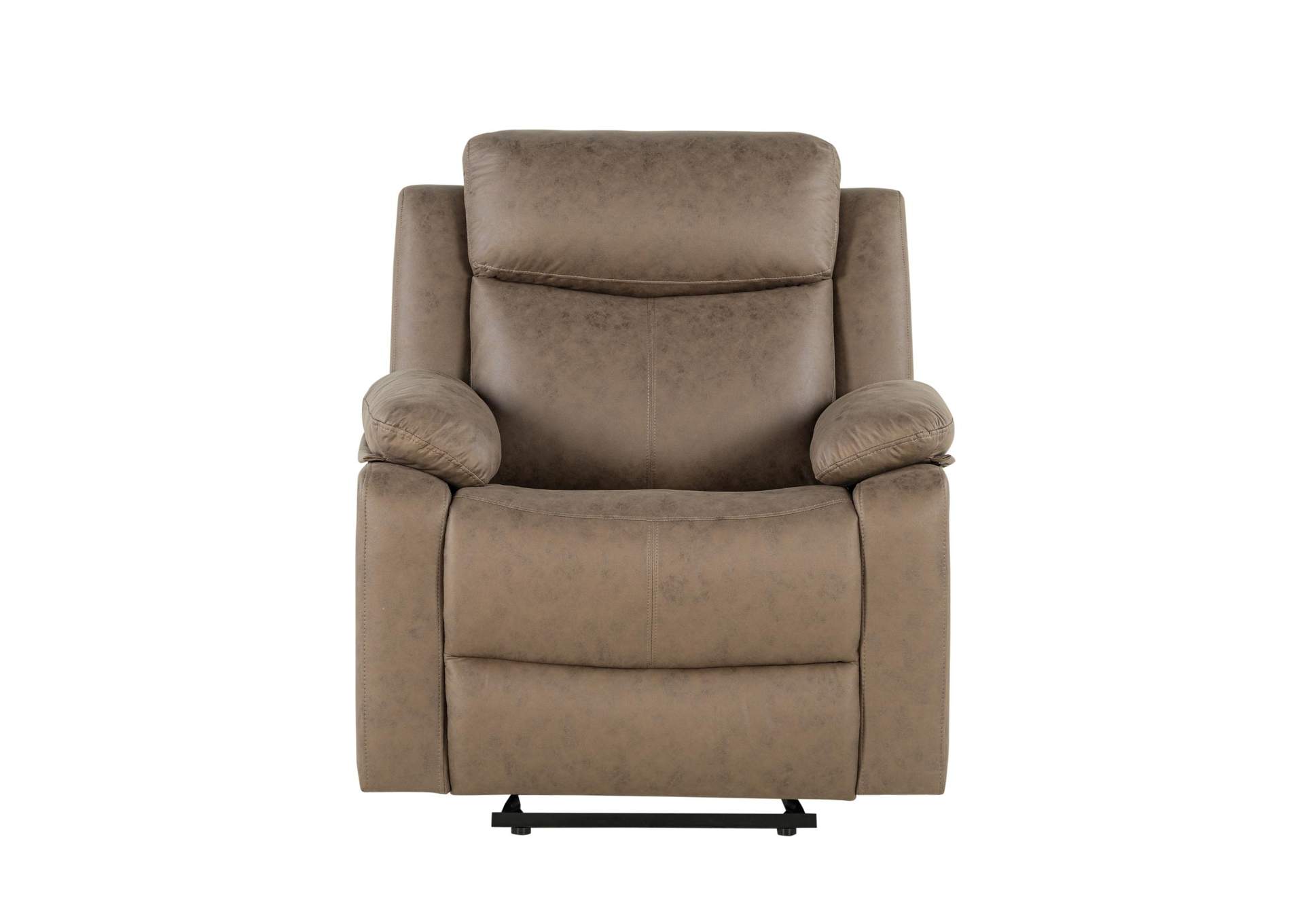 U6026 Brown Glider Recliner image 1