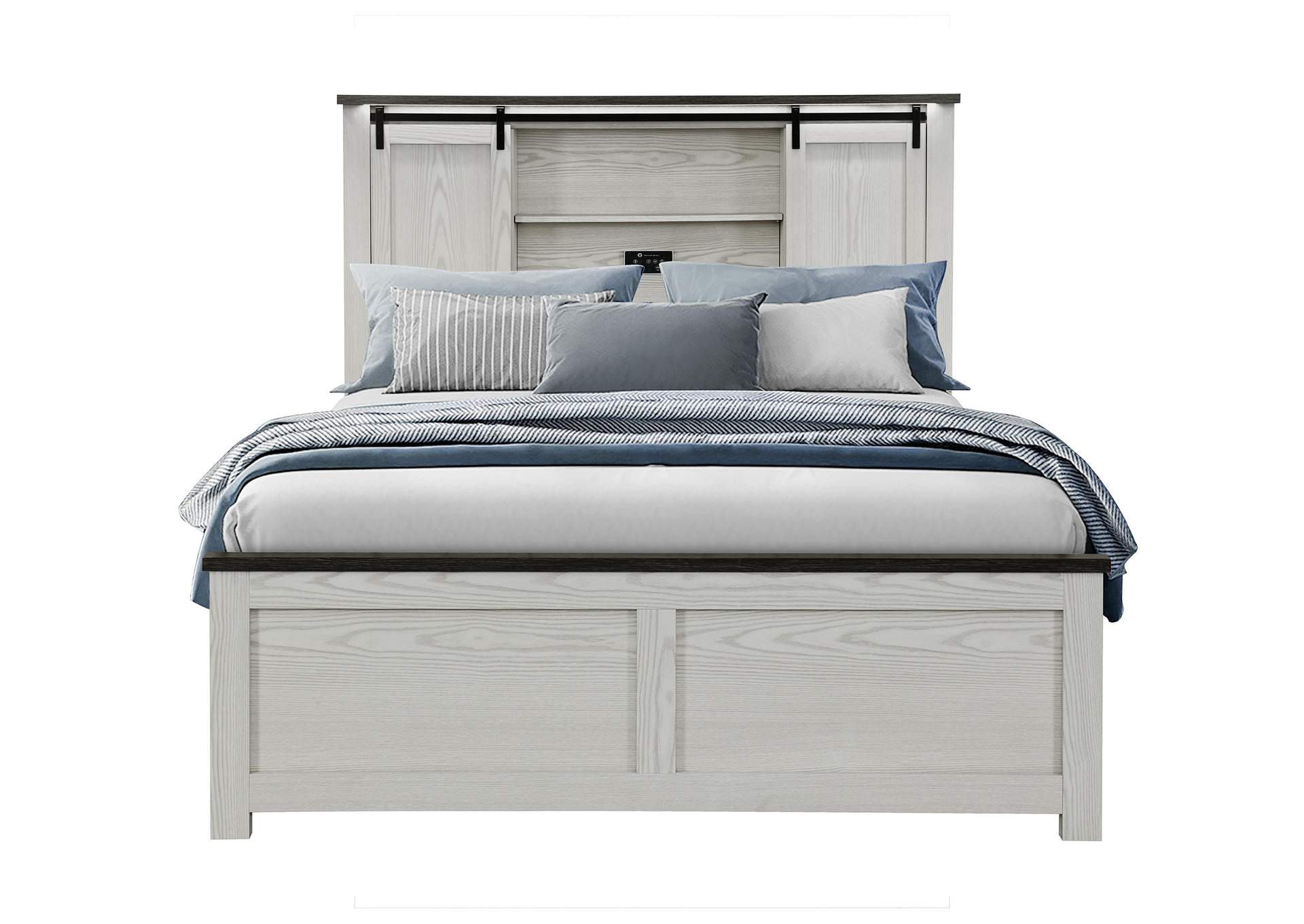 AVA BEIGE QUEEN BED image 1