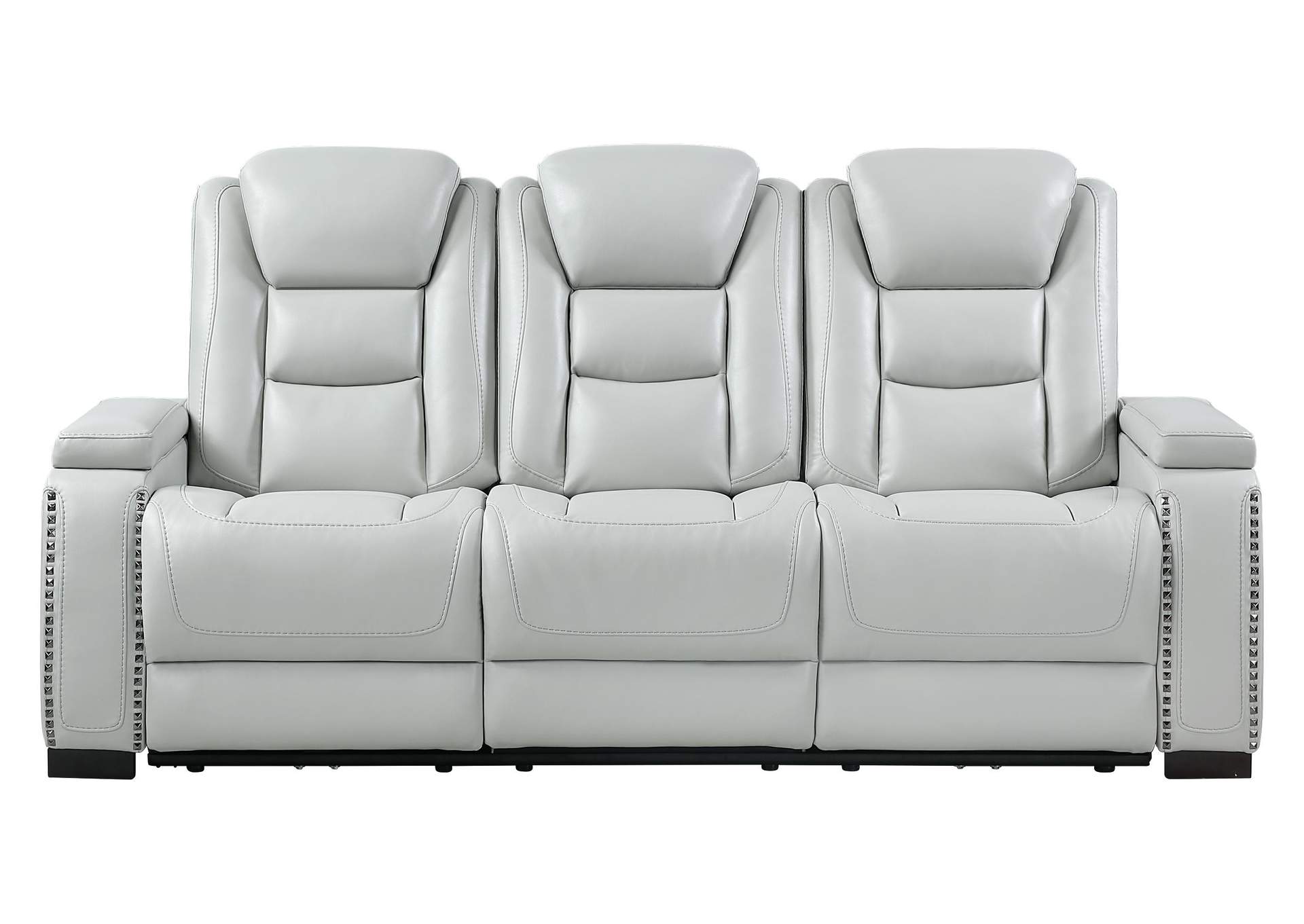 U8609 Power Reclining Sofa W - Power Headrest, Usb, Led And Bookshelf Arm image 1