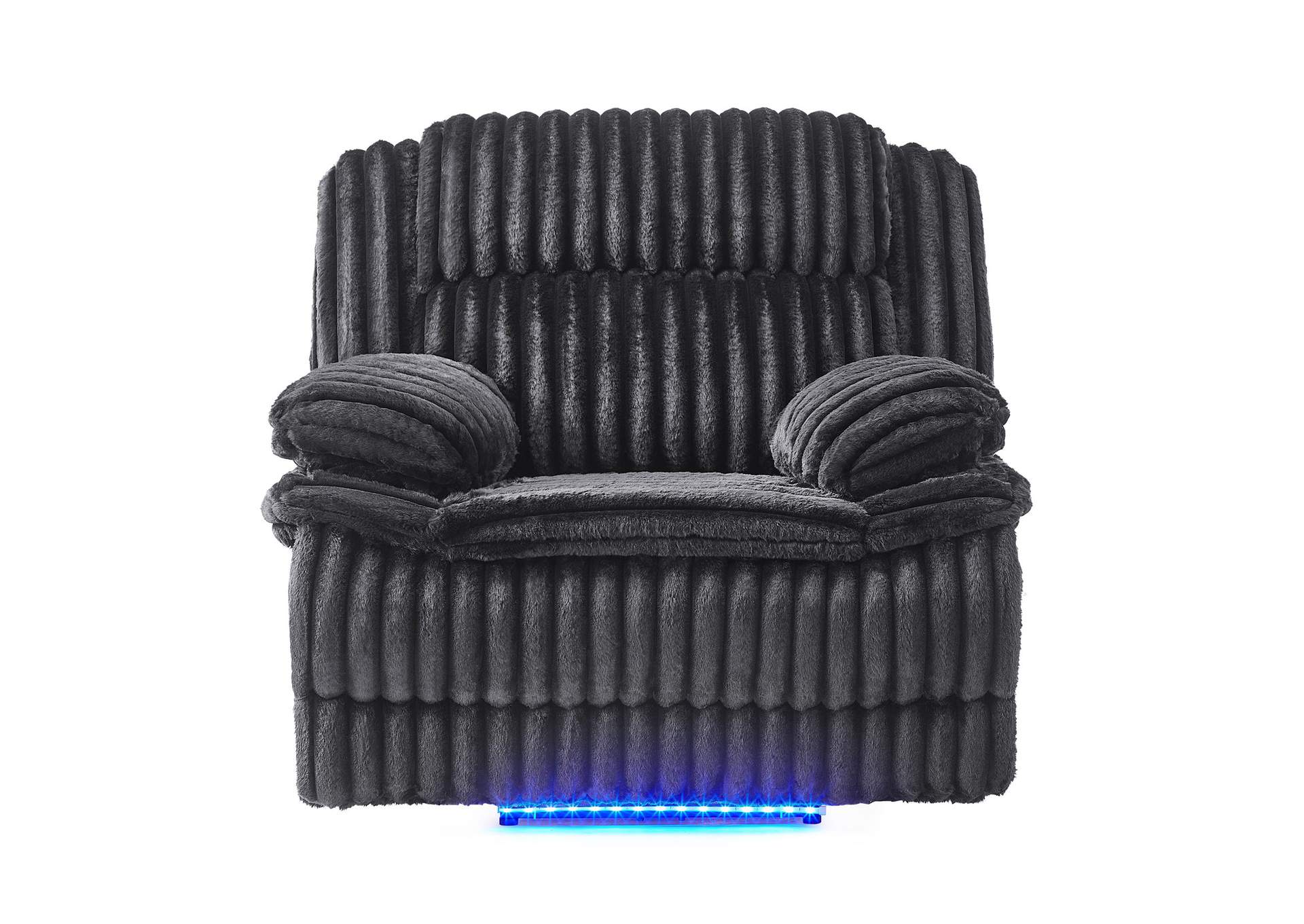 U8686 BLACK POWER RECLINER WITH LED image 1