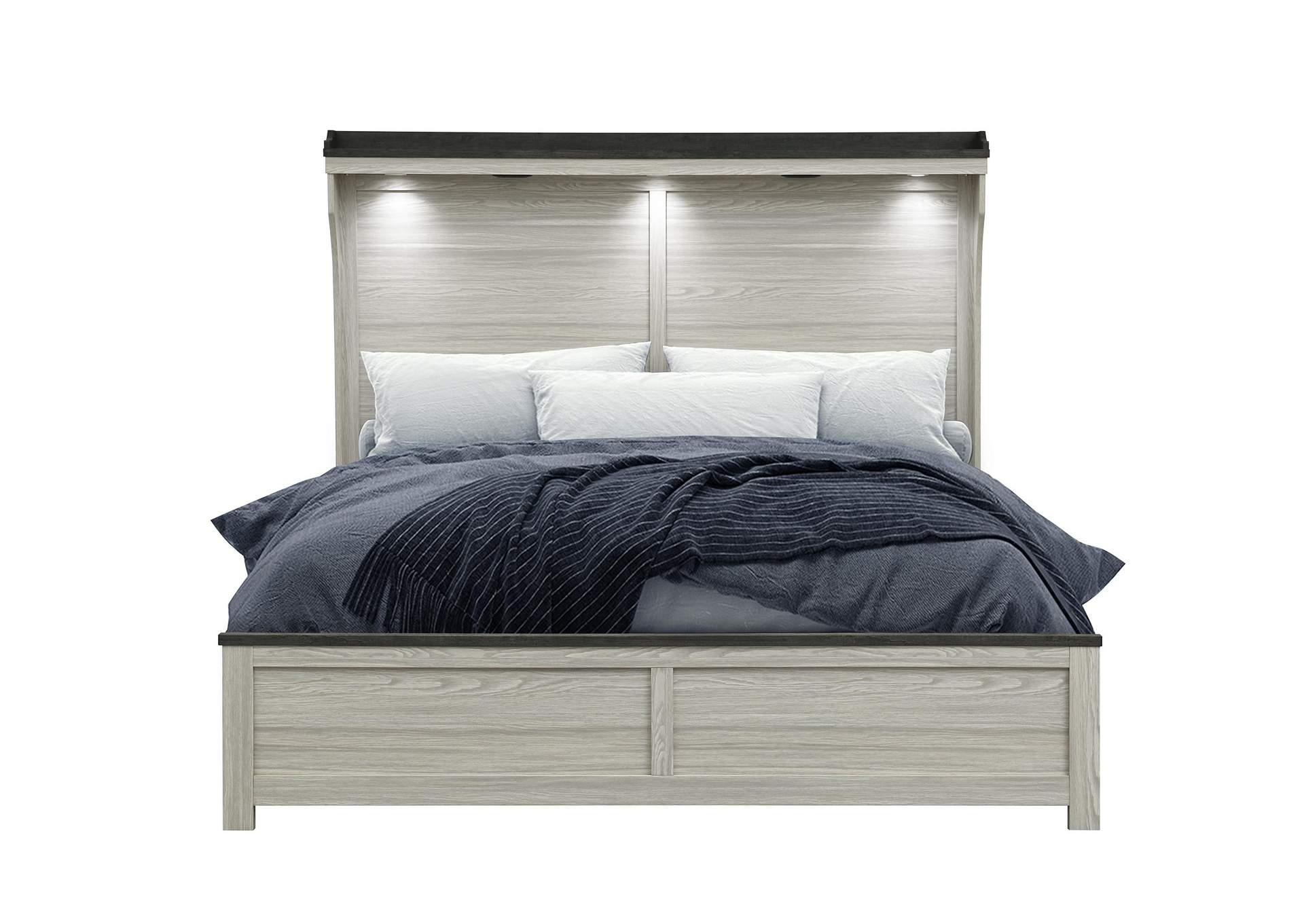 ASHLEY BROWN QUEEN BED image 1