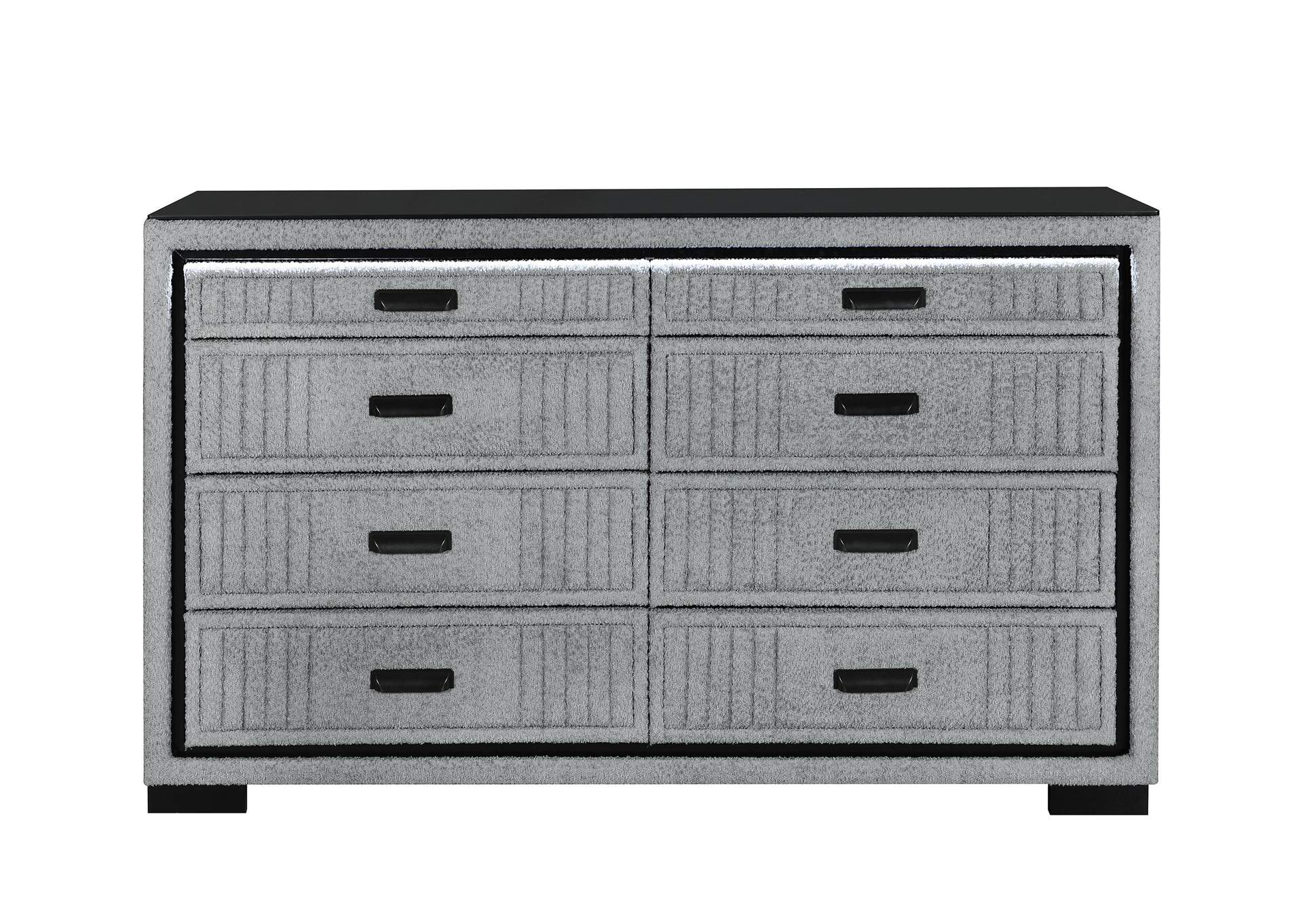 Isabella Grey Dresser With Led image 1