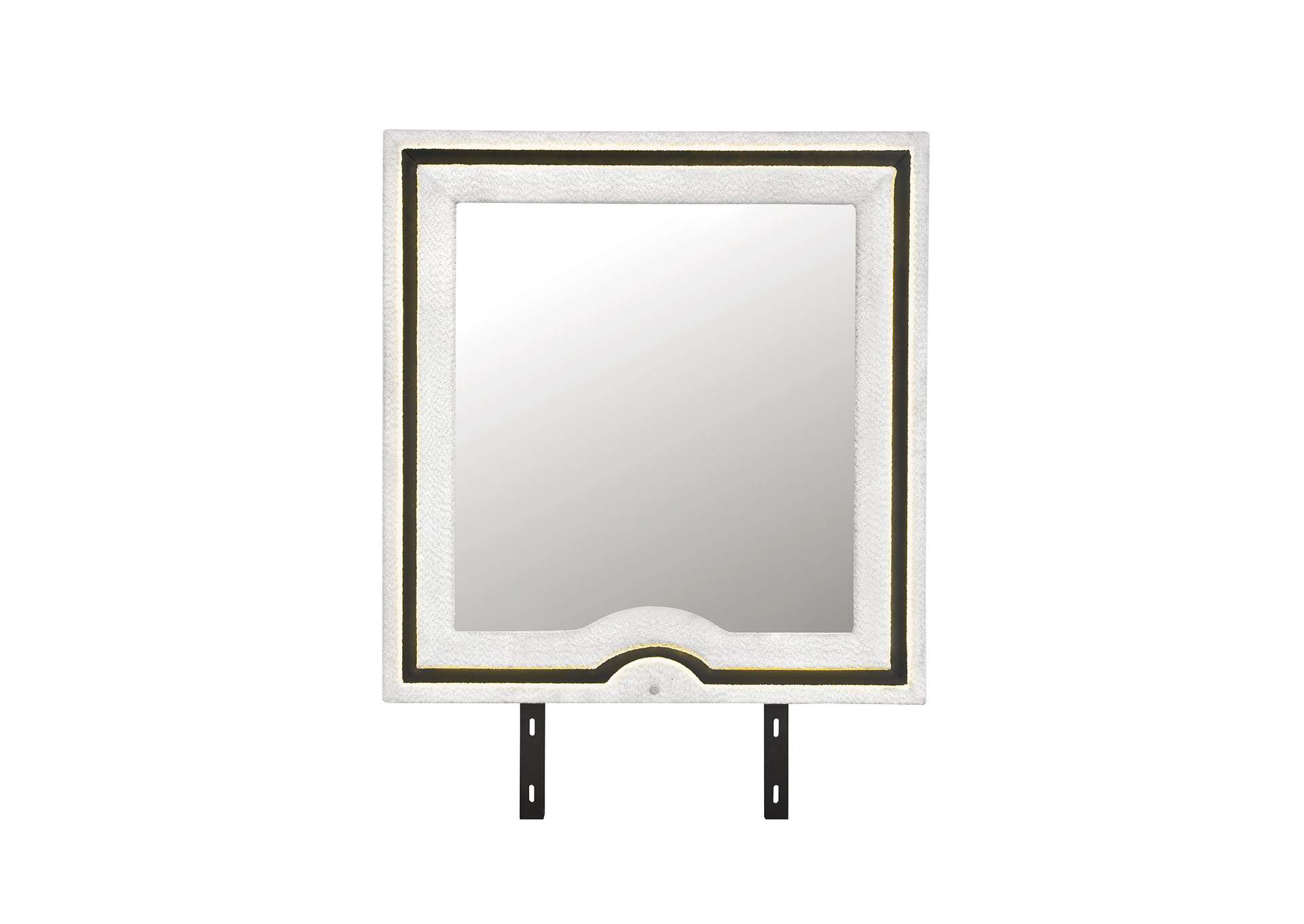 Isabella White - Black Mirror With Led image 1