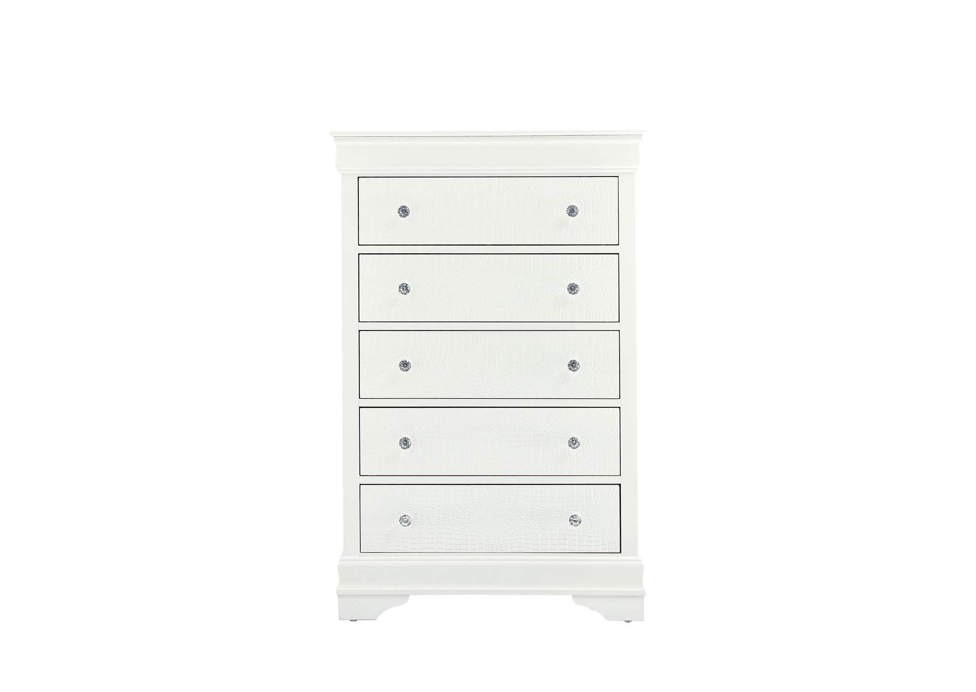 Pompei Metallic White Chest image 1