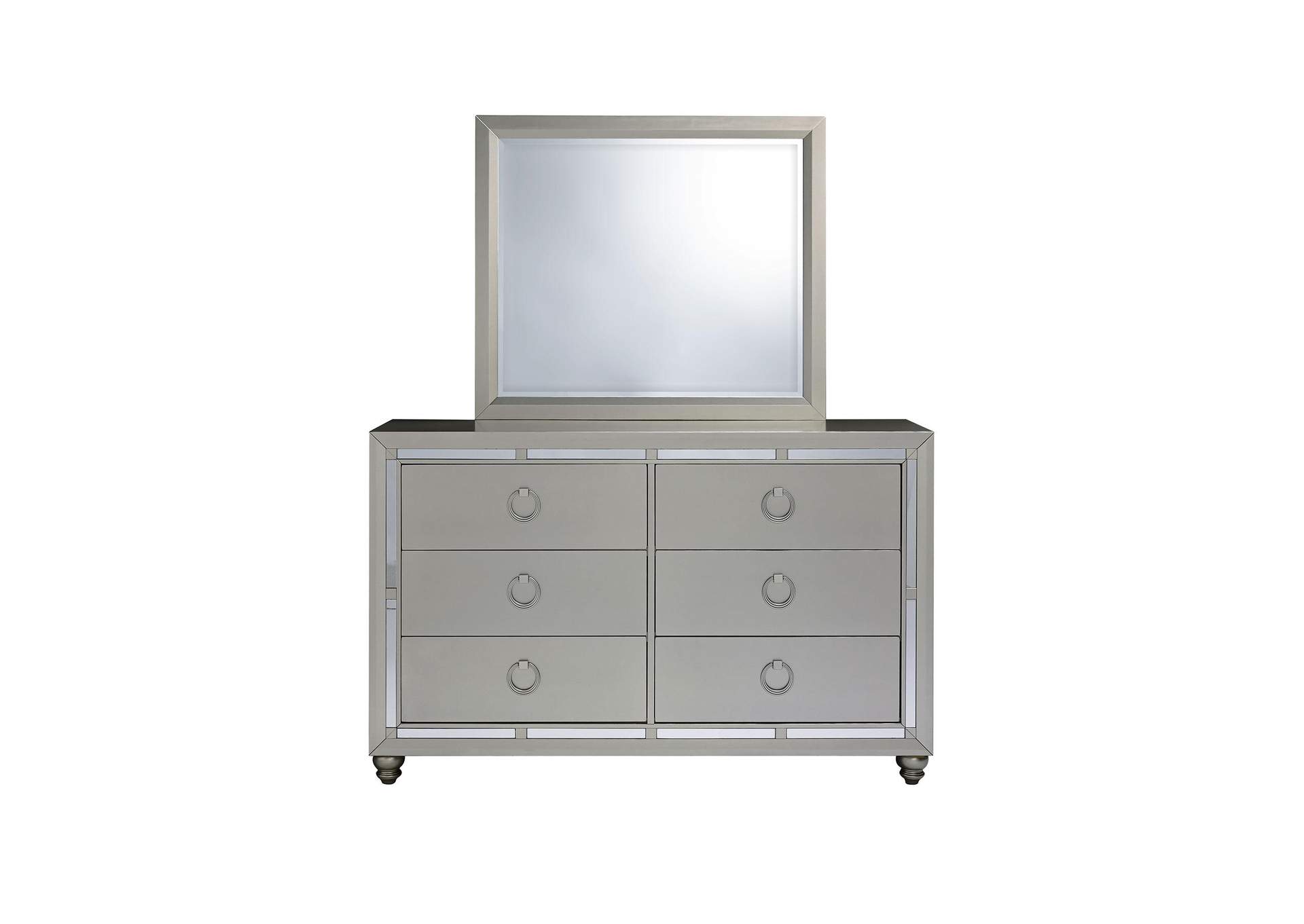 RILEY SILVER MIRROR image 1