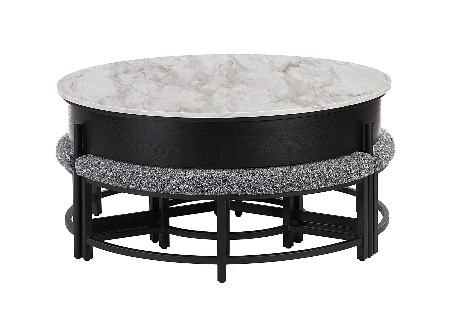 Coffee Table With 3 Stools image 1