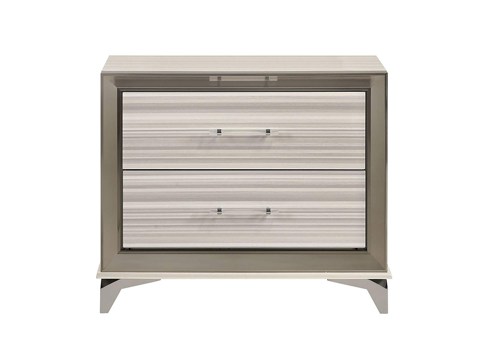 ZAMBRANO WHITE NIGHTSTAND image 1