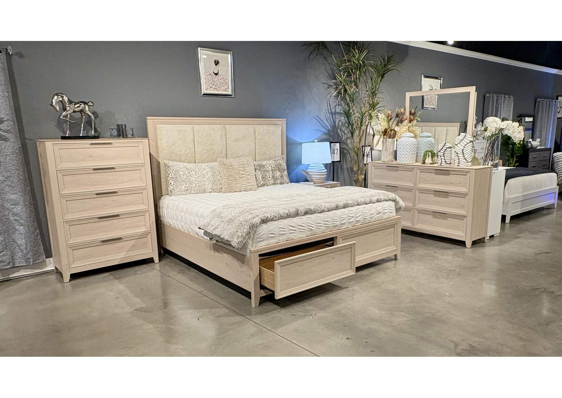 MARIAH DARK BROWN KING BED GROUP image 1